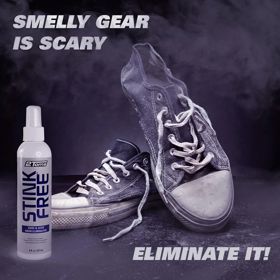 2Toms StinkFree Shoe Odor Eliminator Spray 236 ml