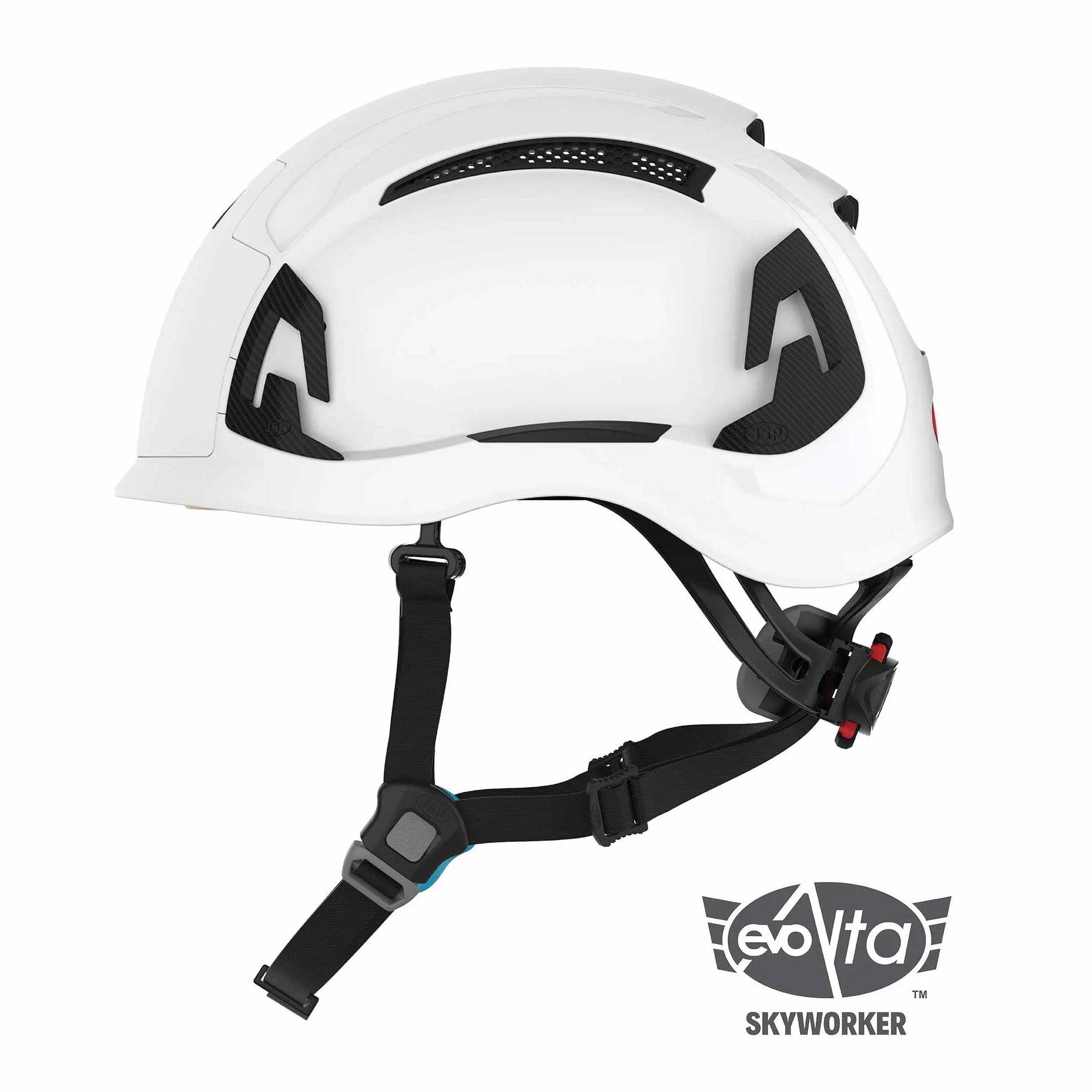 JSP EVO ALTA Skyworker Kask ochronny - Regulacja koła - Wentylowany - Biały (ARC170-000-100)