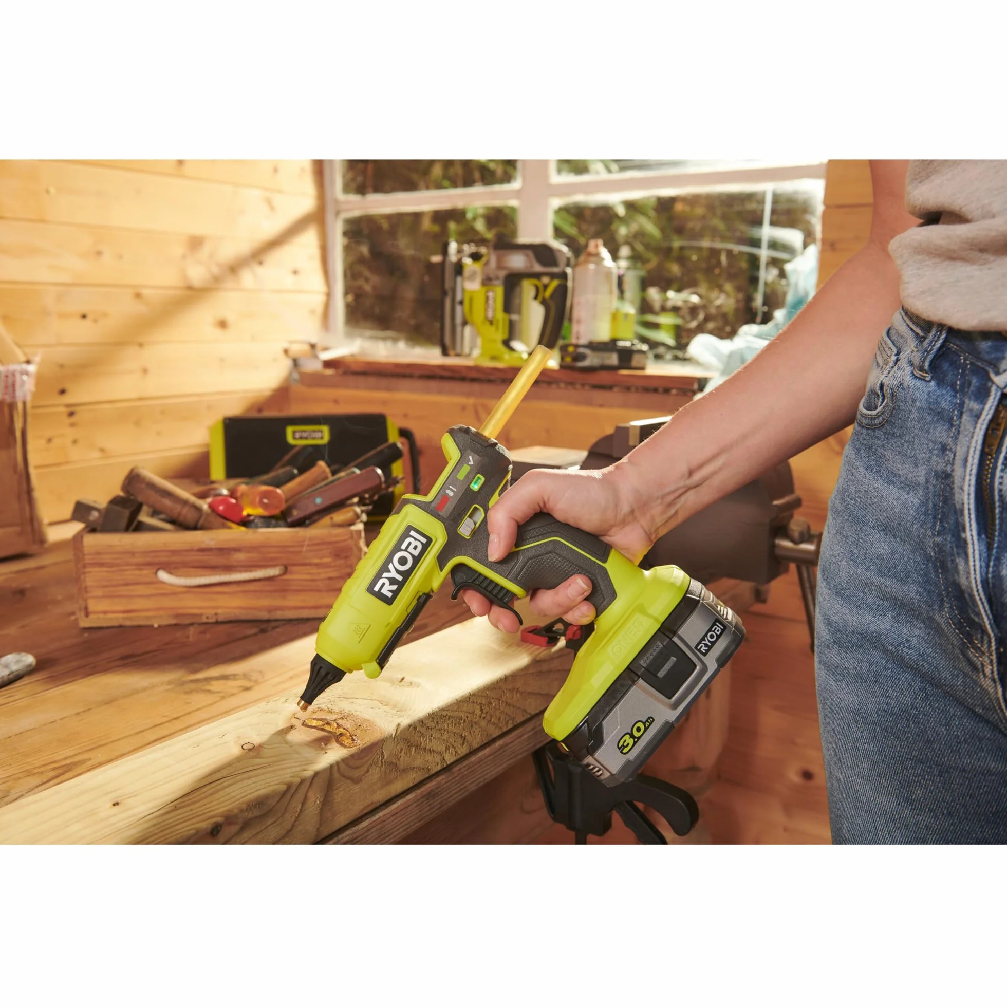 Ryobi RGL18-0 Akumulatorowy Pistolet do Klejenia na Gorąco ONE+ 18 V 2 Stopnie Temperatury