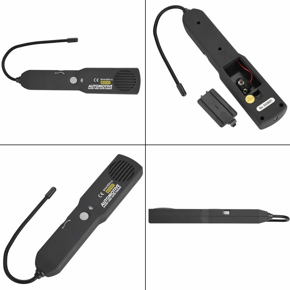 EM415PRO Narzędzie do naprawy przewodów kablowych - Open Short Circuit Finder Tester z elastyczną sondą, wyświetlaczem LED, torba do przechowywania przewodów samochodowych