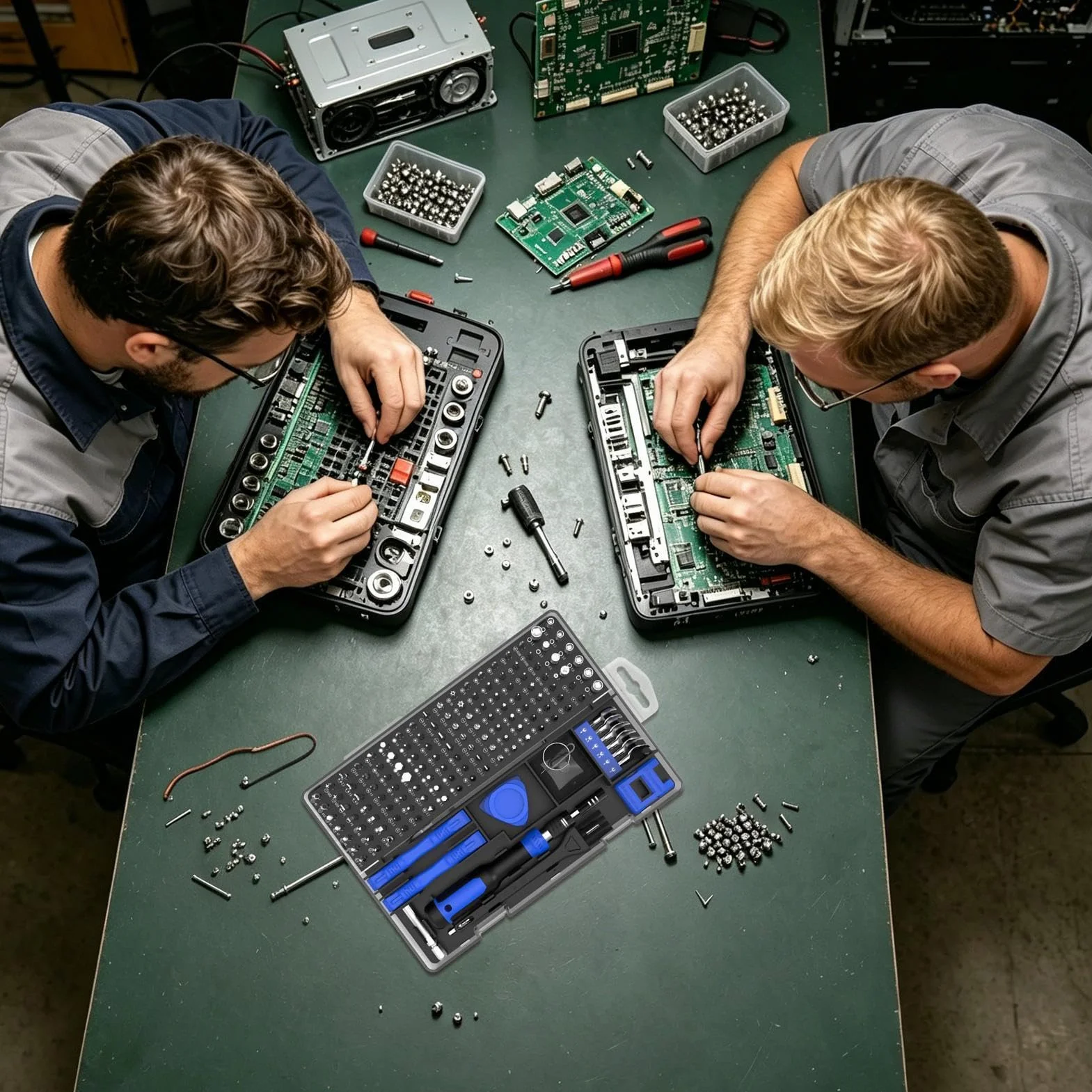 Zestaw wkrętaków precyzyjnych do elektroniki Ergonomiczne Narzędzie 160 W 1 | Zestaw wkrętaków do naprawy urządzeń Do warsztatu przemysłowego, komputera, laptopa, urządzeń