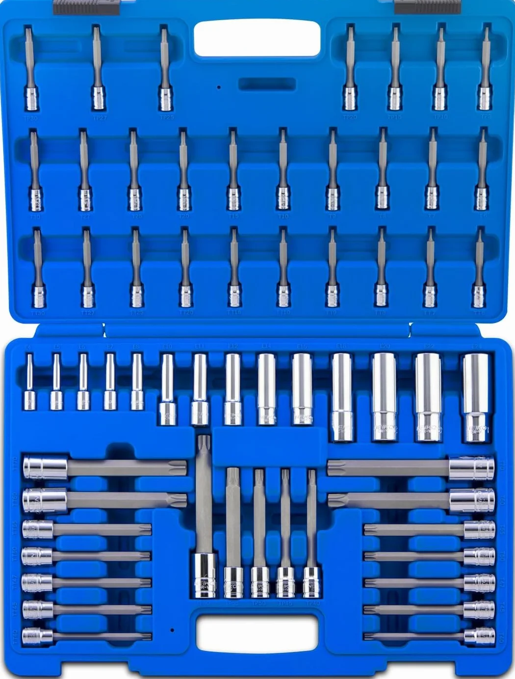 Neiko Zestaw nasadek Torx i E, 10287A