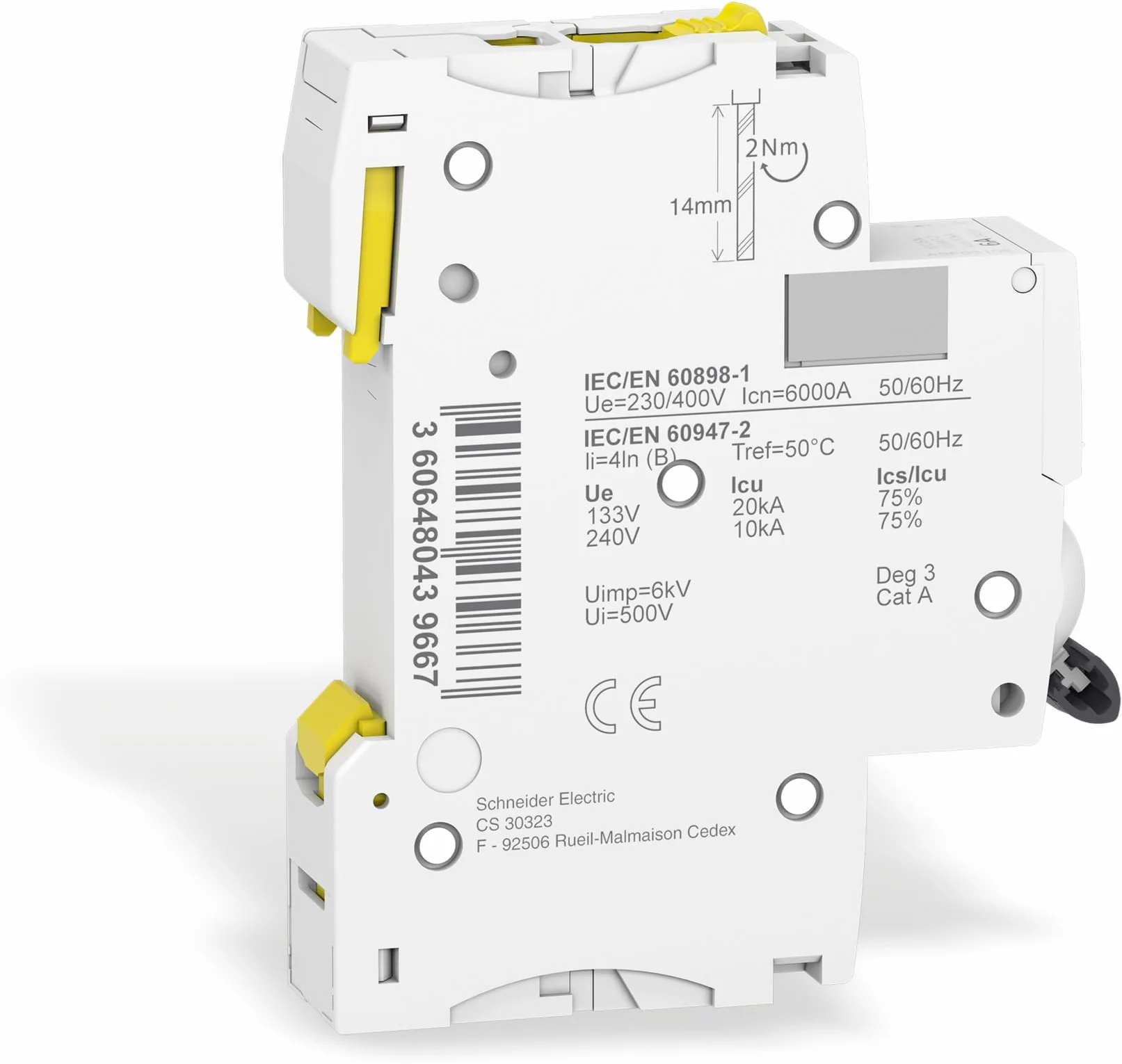 Schneider Electric Wyłącznik Nadprądowy Acti9 iC60N-B4-1 B 4A 1-Biegunowy