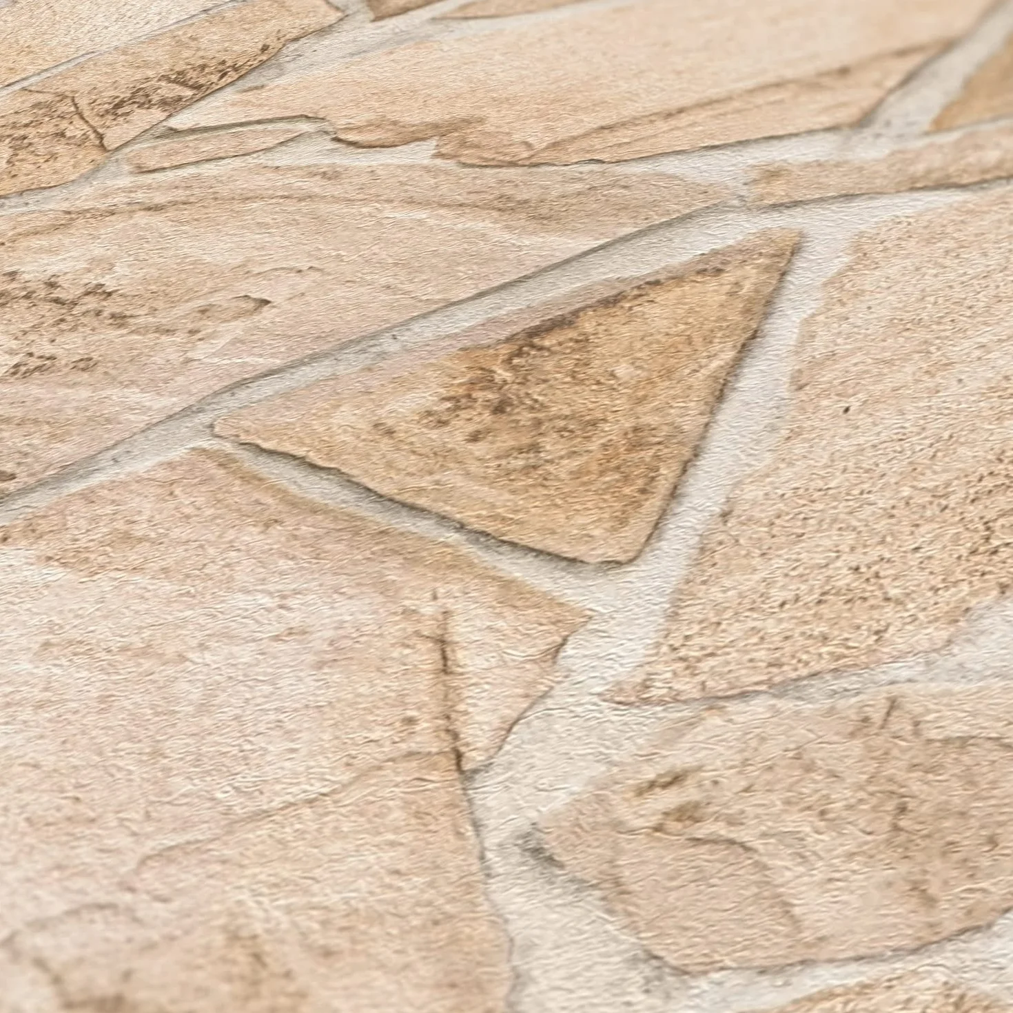 A.S. Création Bricks & Stones 389329 Tapeta Kamienna Beżowa Brązowa Flizelinowa 10,05 m x 0,53 m