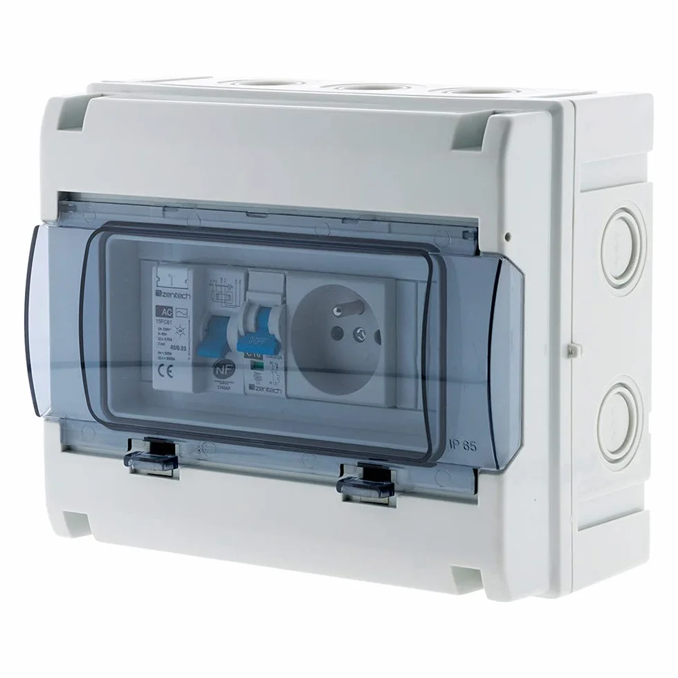 Zenitech 150217 walizka elektroniczna, wodoszczelna, IP65, 8 modułów, biała