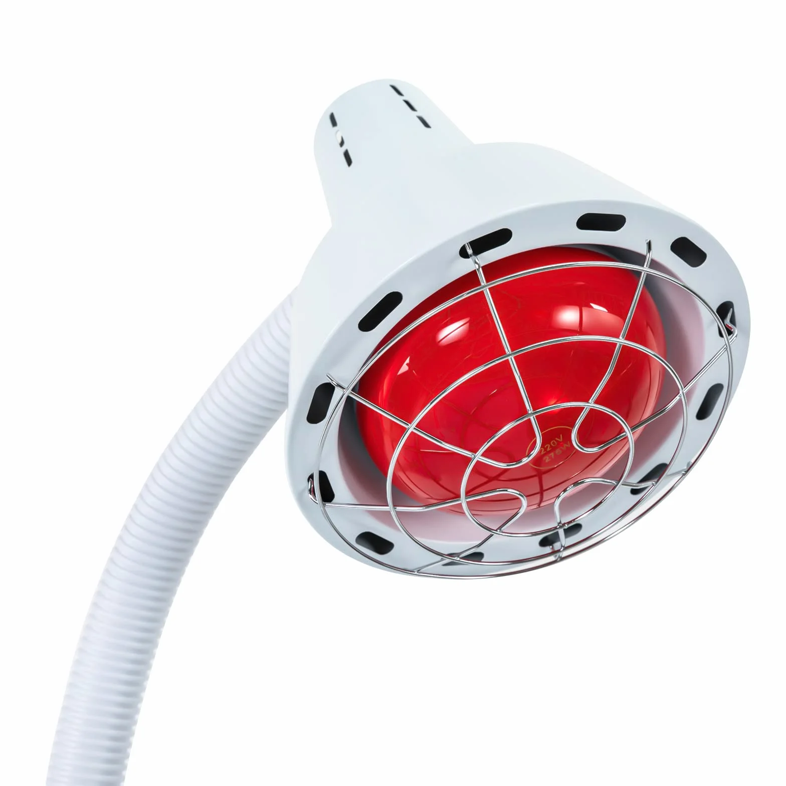 Lampa na podczerwień 275 W, czerwone światło, regulowana lampa grzewcza z timerem i kółkami, światło na podczerwień, do łagodzenia bólu, półka, dziesięć poziomów temperatury