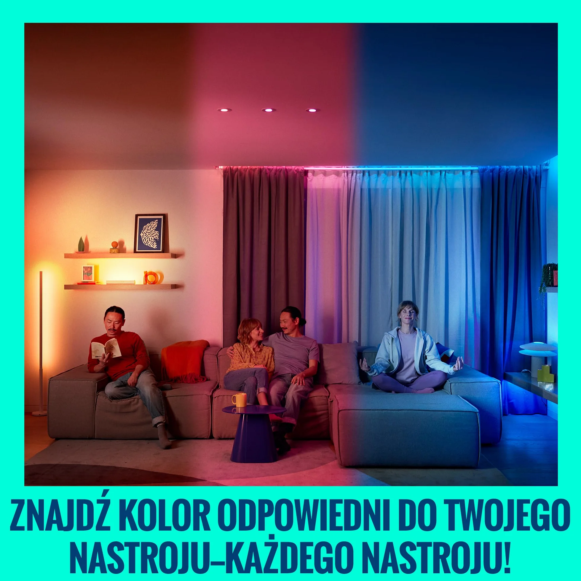 Żarówka WiZ Smart LED A60, kolor i regulowany odcień białego światła, trzonek E27, odpowiednik 60 W, 2200K–6500K, 806 lumenów, przyciemn, działa z Alexą, Google Assistant i Apple Home, op. 2 szt.