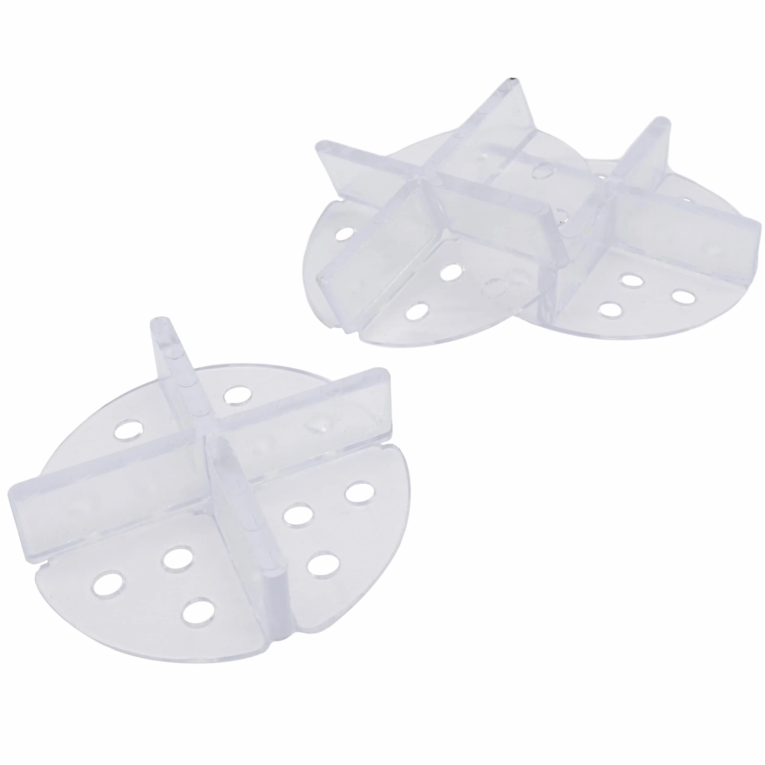 Miko® krzyżak do fug talerzowych, przezroczysty, pomoc w układaniu, płyty i płytki, łatwe układanie, równomierne i czyste układanie, średnica 50 mm, fuga 3 mm, idealny dla profesjonalistów i