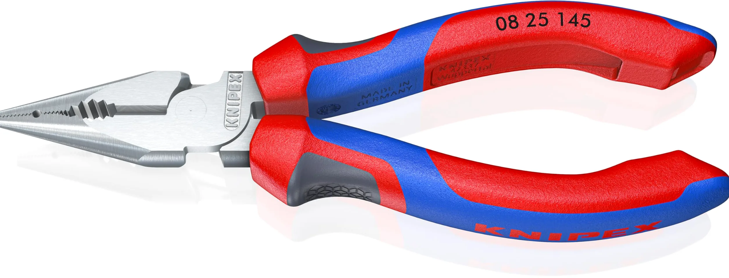 KNIPEX Szczypce uniwersalne z ostro zakończonymi szczękami chromowany z rękojeściami Comfort 145 mm, 08 25 145