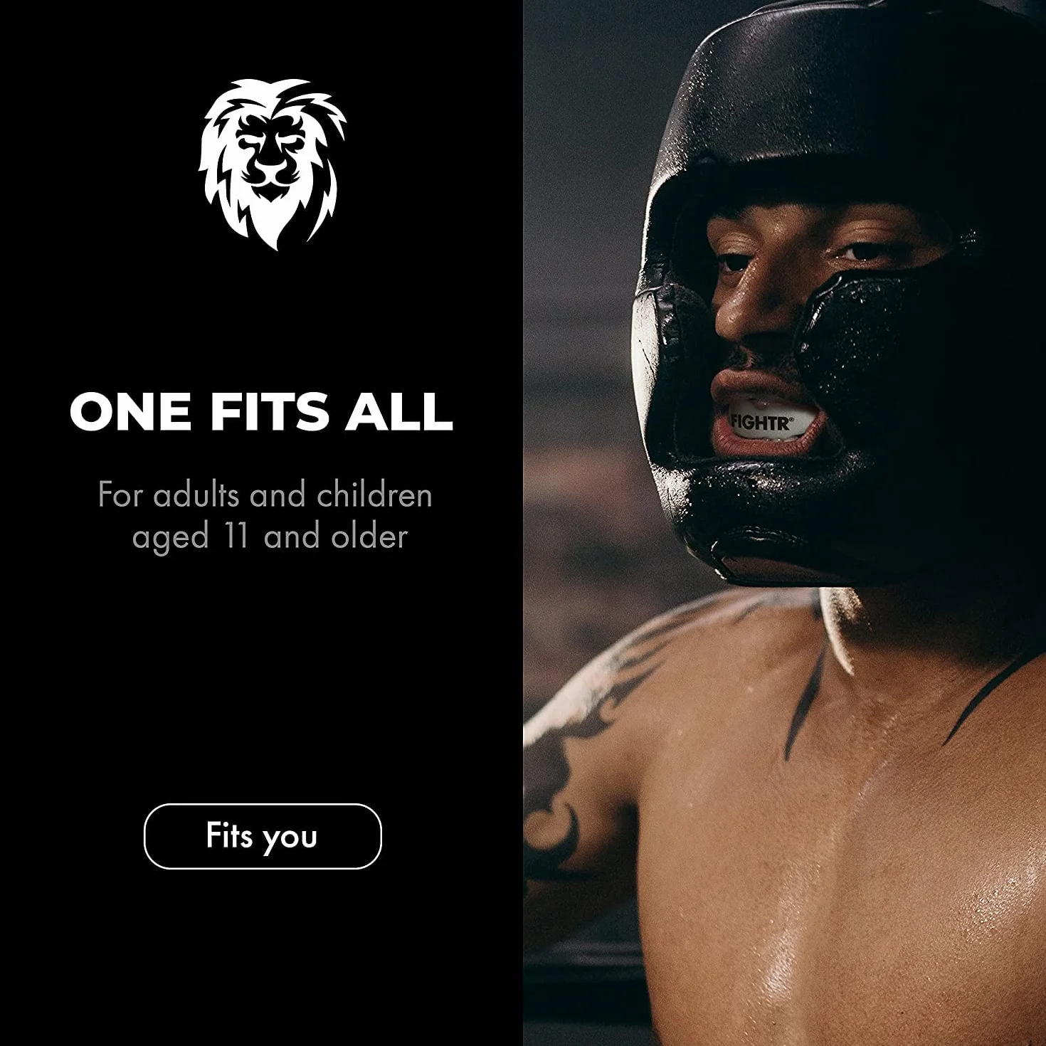 FIGHTR Ochraniacz na zęby premium – idealne oddychanie i łatwe dopasowanie | sportowa ochrona zębów do boksu, MMA, Muay Thai, hokeja i sportów walki | w zestawie higieniczne pudełko