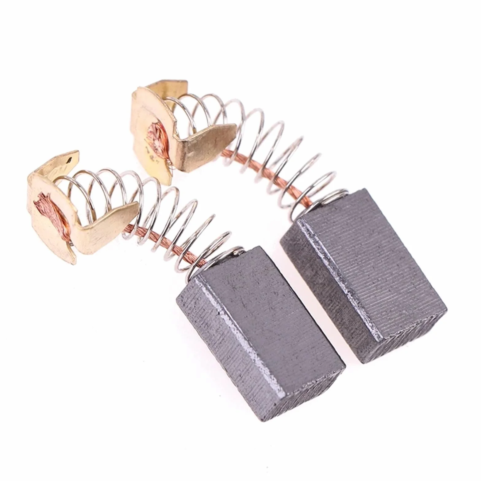 Wymiana szczotek węglowych 100 szt. Szczotki węglowe do szlifierek kątowych 6 * 10 17 mm Części zamienne silników elektronarzędzi Szlifierka elektryczna młota elektrycznego