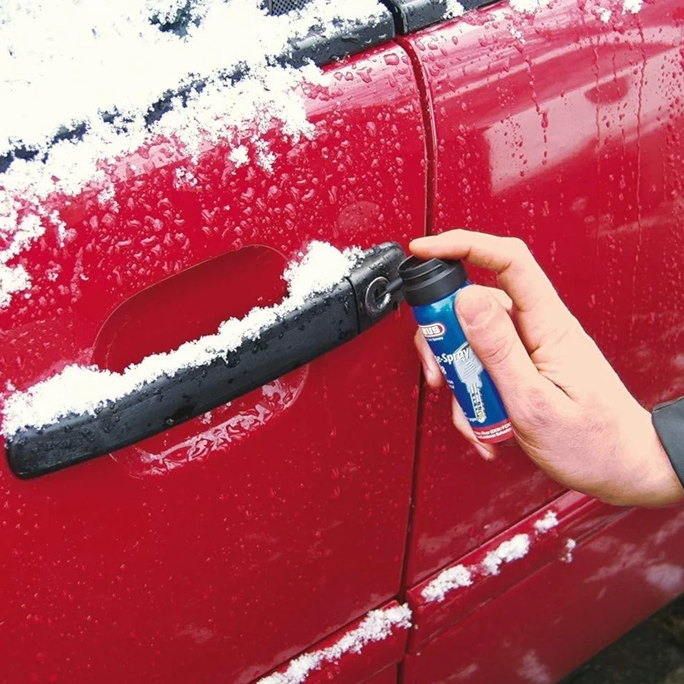 ABUS Spray pielęgnacyjny PS88 – beztłuszczowy smar do cylindrów drzwi, zamków samochodowych, narzędzi – chroni przed wilgocią i oblodzeniem, 300 ml