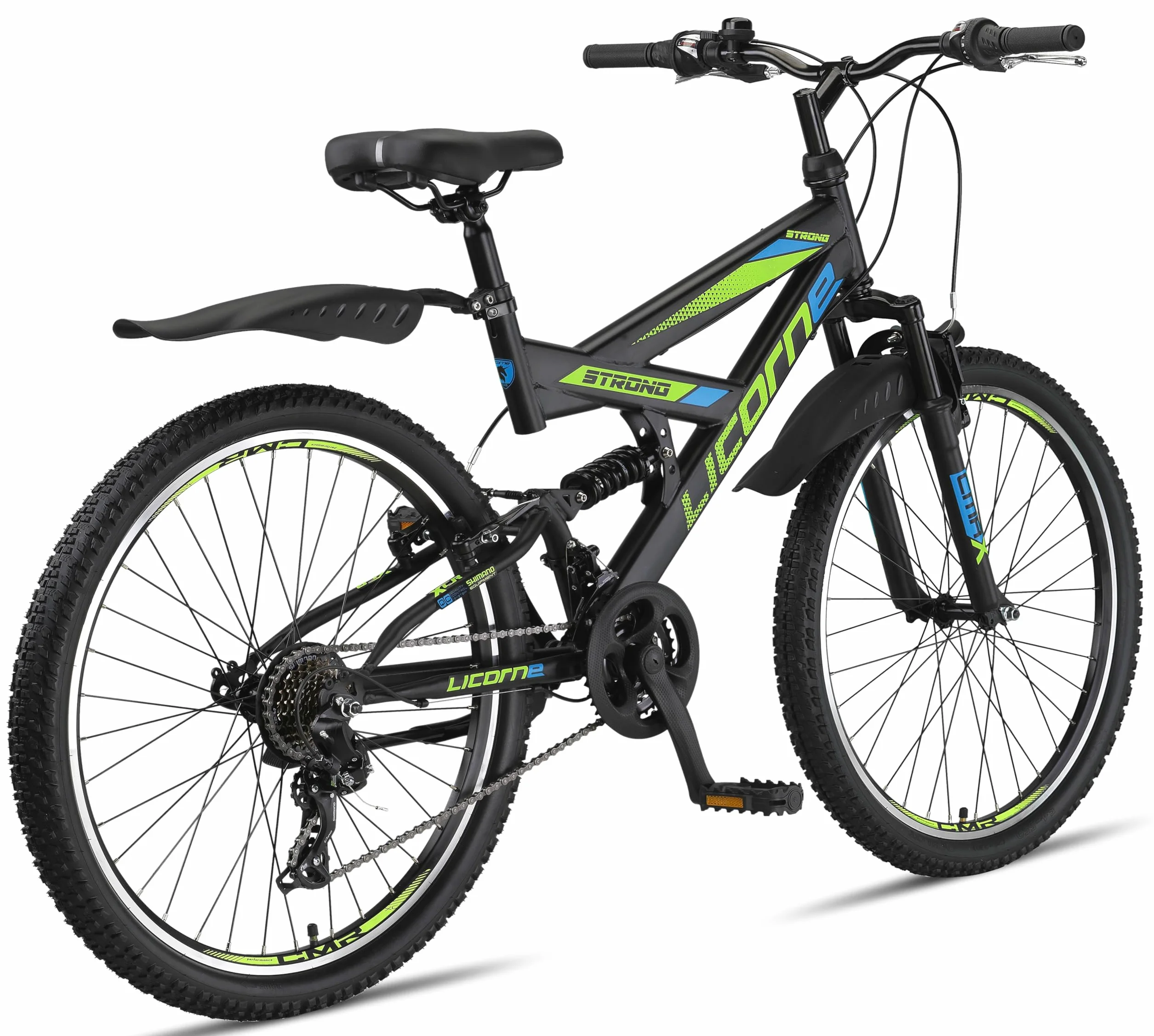 Licorne Bike Premium Strong V rower górski o średnicy 24 i 26", rower dla chłopców, dziewcząt, kobiet i mężczyzn, 21-biegowa przerzutka, pełne zawieszenie