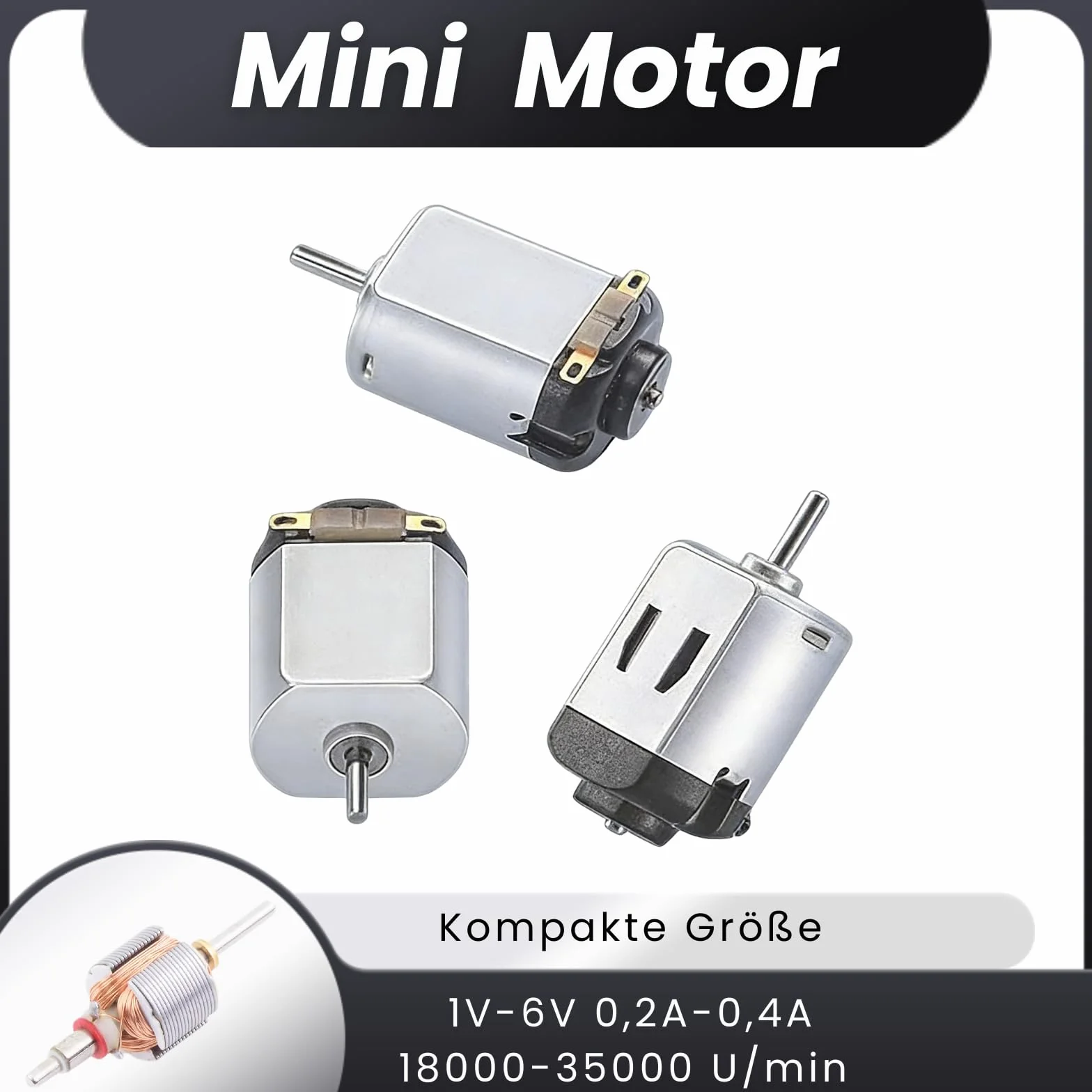 10x Mini Silnik DC 1.5V-6V Micro130 Silnik elektryczny 23000RPM Silny silnik magnetyczny do zabawek samochodowych Robot DIY Wentylator Projekt naukowy STEM