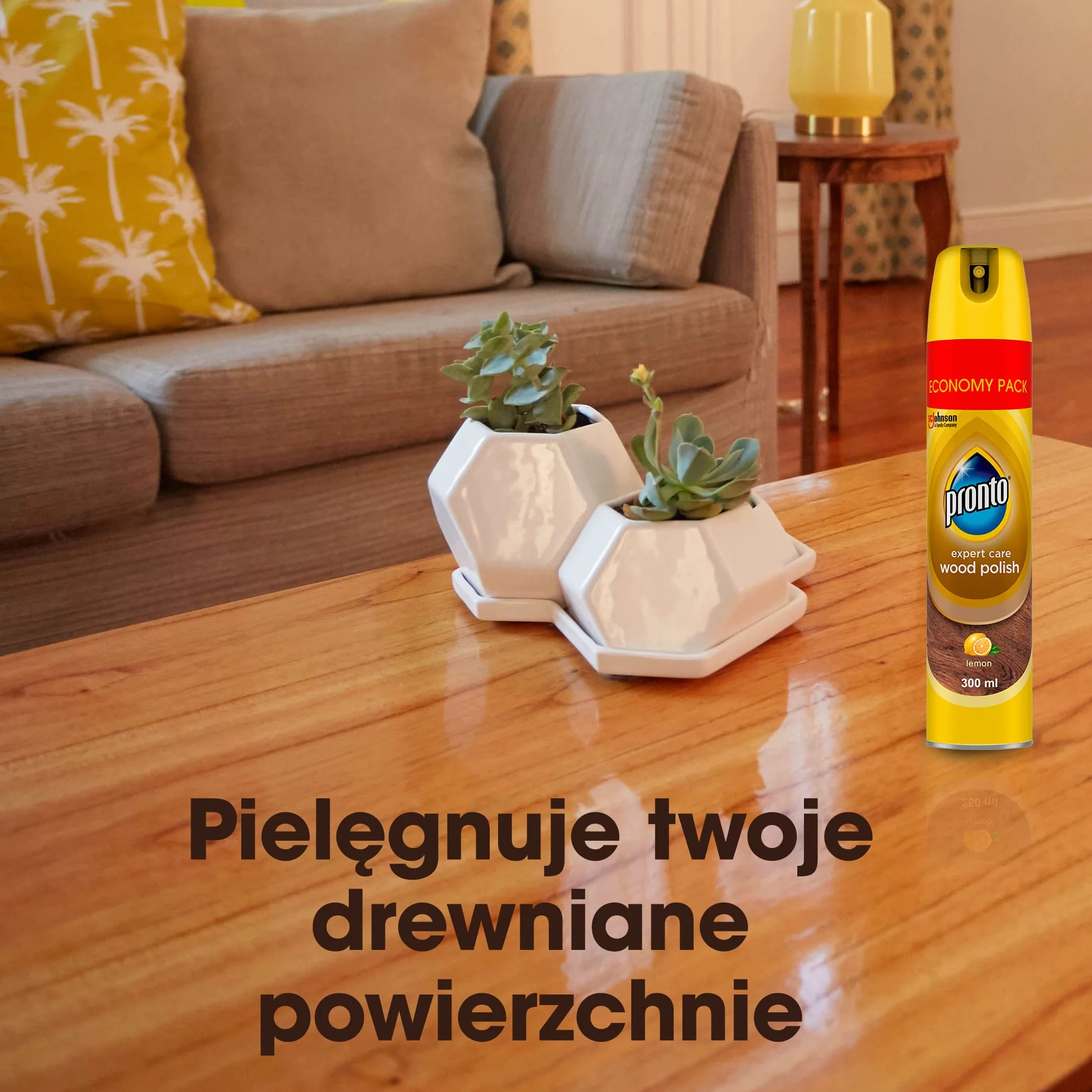 Pronto® Expert Care Lemon do mebli drewnianych w aerozolu - Lemon 300ml