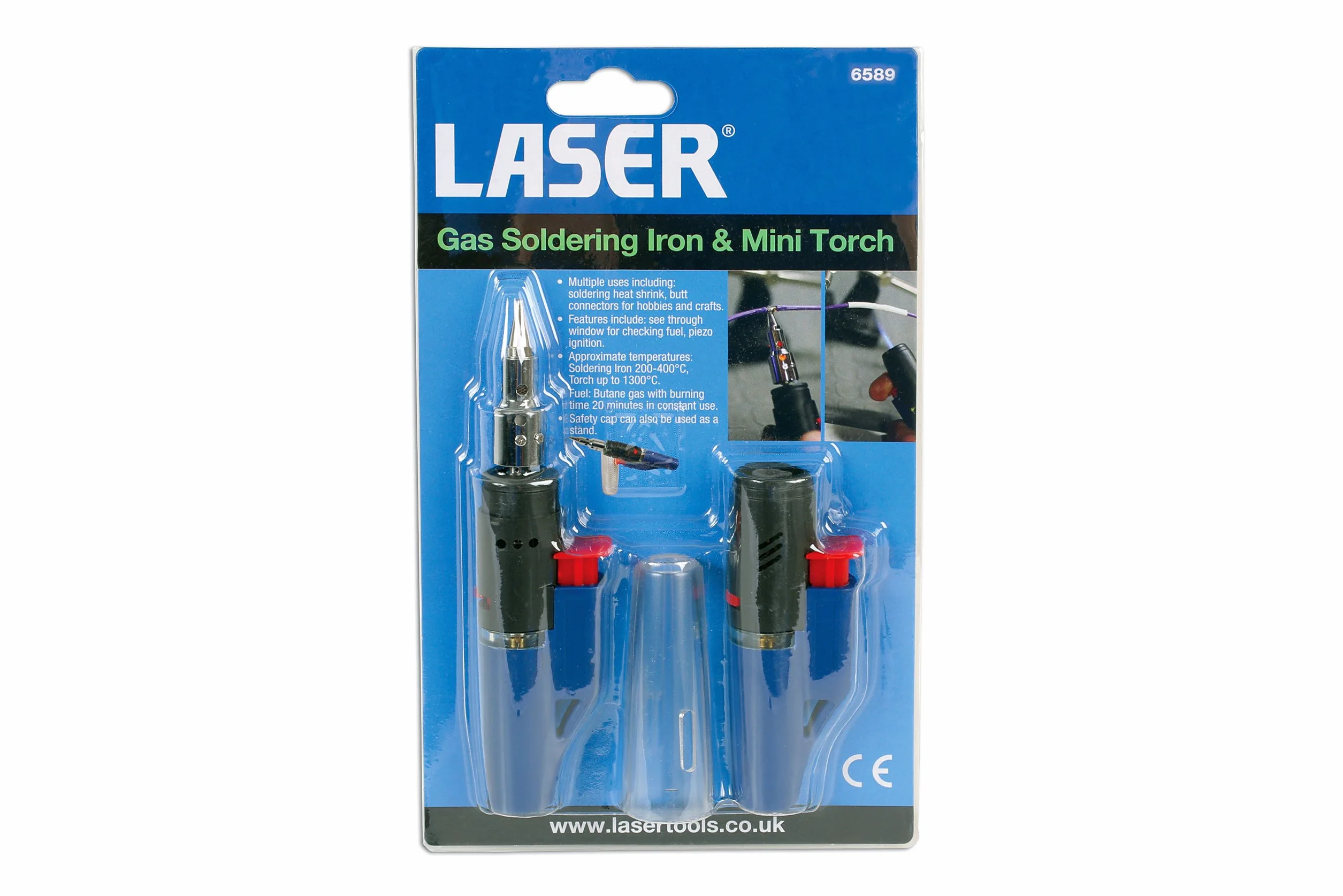 Laser 6589 lutownica gazowa i mini latarka