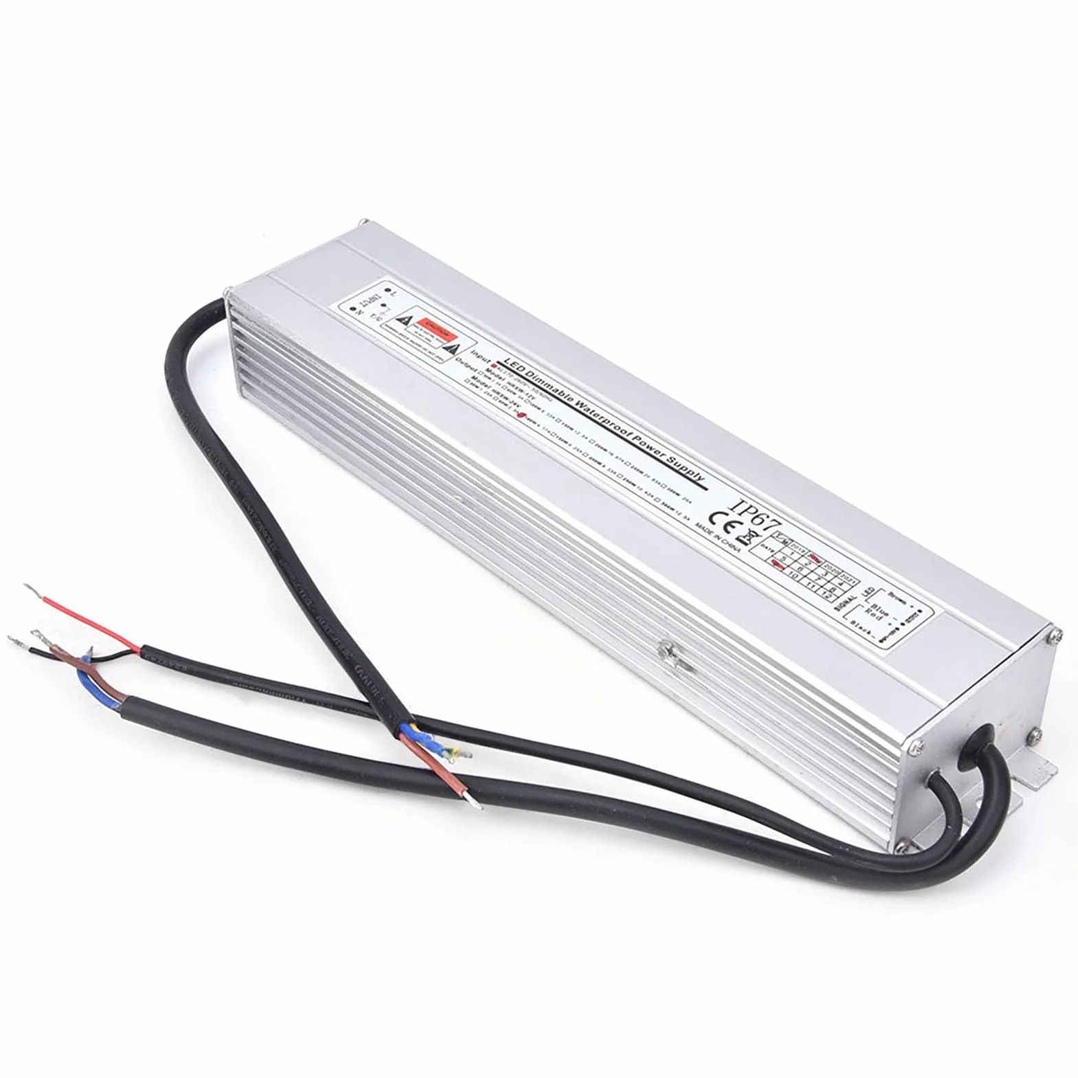 24 V 100W 4.17A Divemble Zasilacza LED, Obudowa ze Stopu Aluminium, Pełny Transformator Miedzi, Wydajny, do światła LED, Oświetlenie Biurowe, ściemnianie 0~10 V, ściemnianie