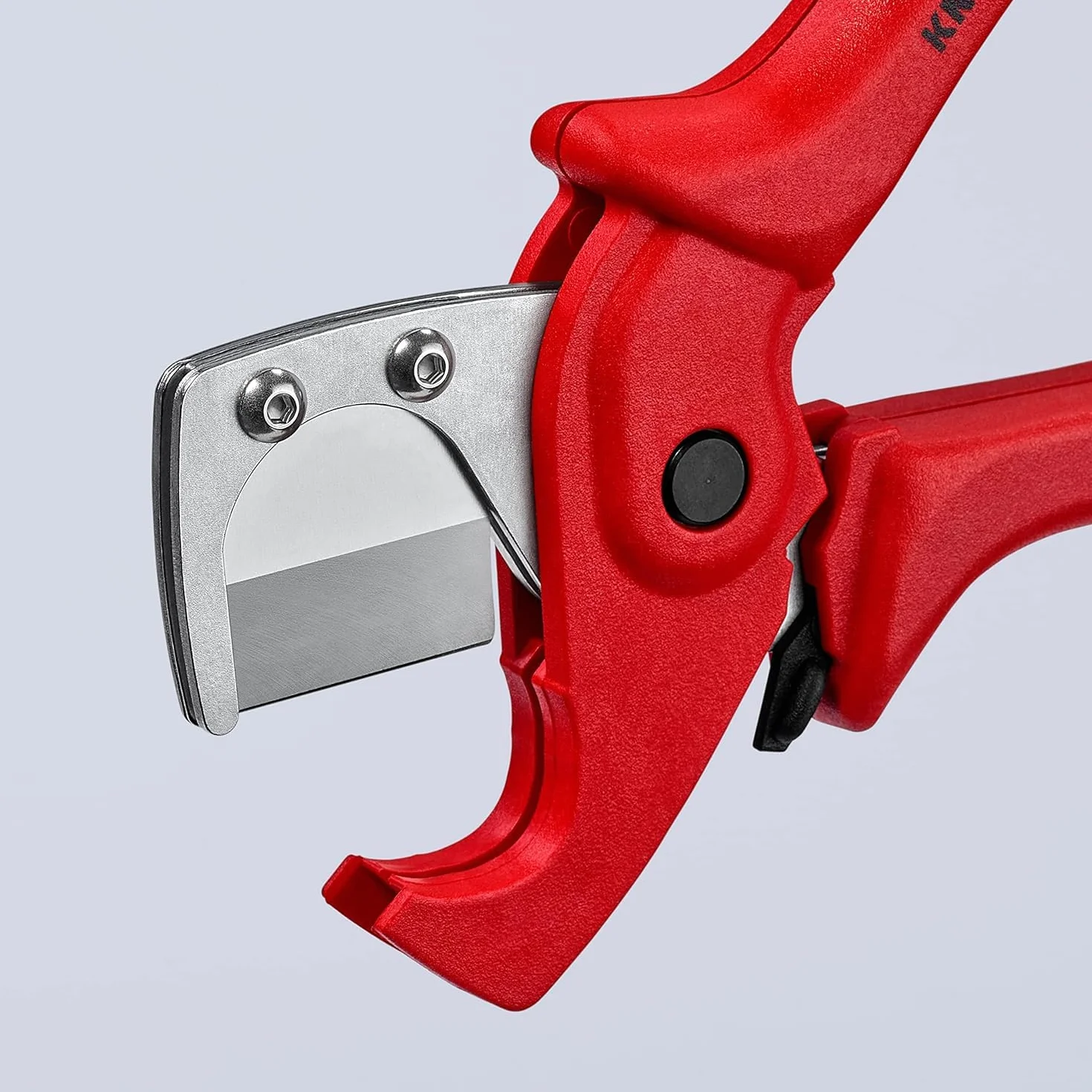 KNIPEX Obcinak do rur z tworzywa sztucznego i kompozytowych z wytrzymałego, wzmacnianego włóknem szklanym tworzywa sztucznego 185 mm, 90 25 185