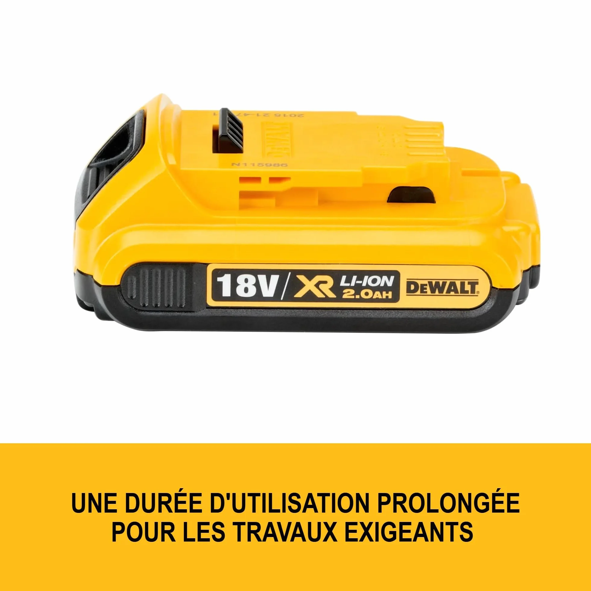 DEWALT Praktyczny Akumulator carril xr 18v li-ion 2,0ah dla profesjonalistów i majsterkowiczów do pracy profesjonalnej 18v