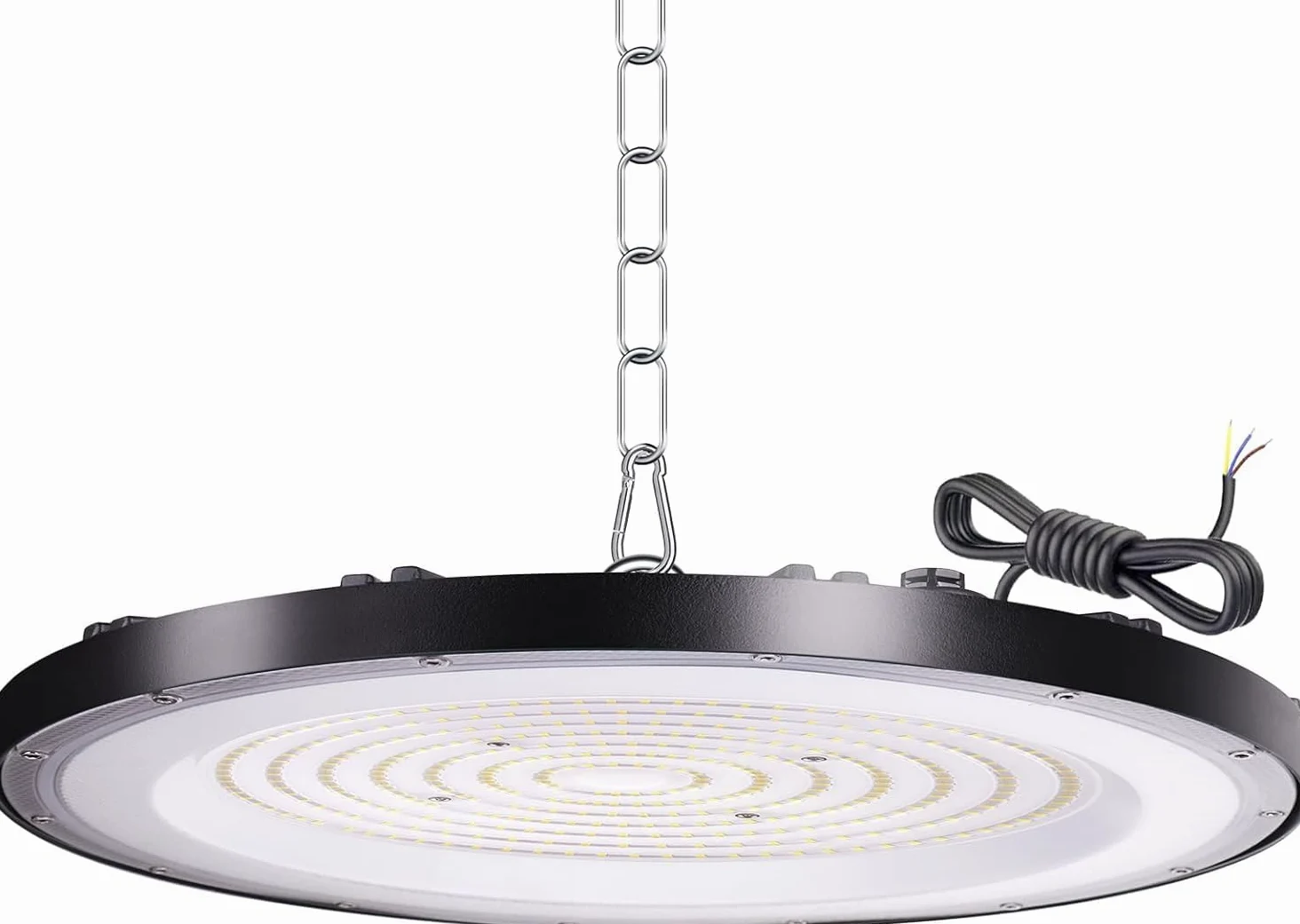 300 W UFO reflektor LED przemysłowy, oświetlenie warsztatowe o wysokiej zatoce 30000 lm lampa przemysłowa LED żyrandol wewnętrzny, lampa projektorowa do magazynu, garażu, fabryki, warsztatu