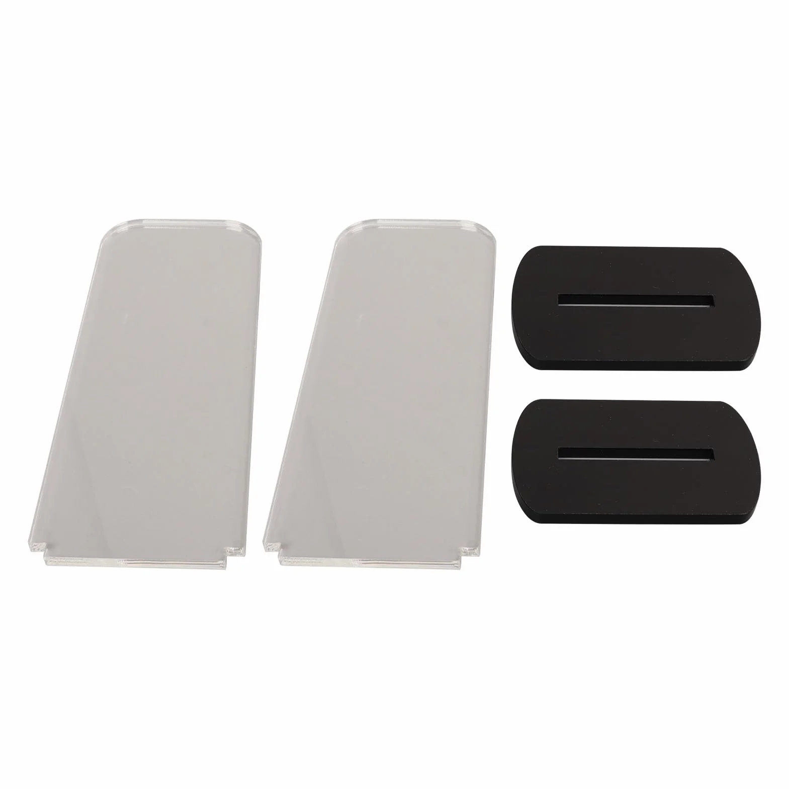Fockety 2 Pack Stojak na rękawice bokserskie akrylowy uchwyt na rękawice bokserskie pionowy stojak na rękawice bokserskie Wystawa kolekcji rękawic bokserskich 3.1x2.0x5.9in