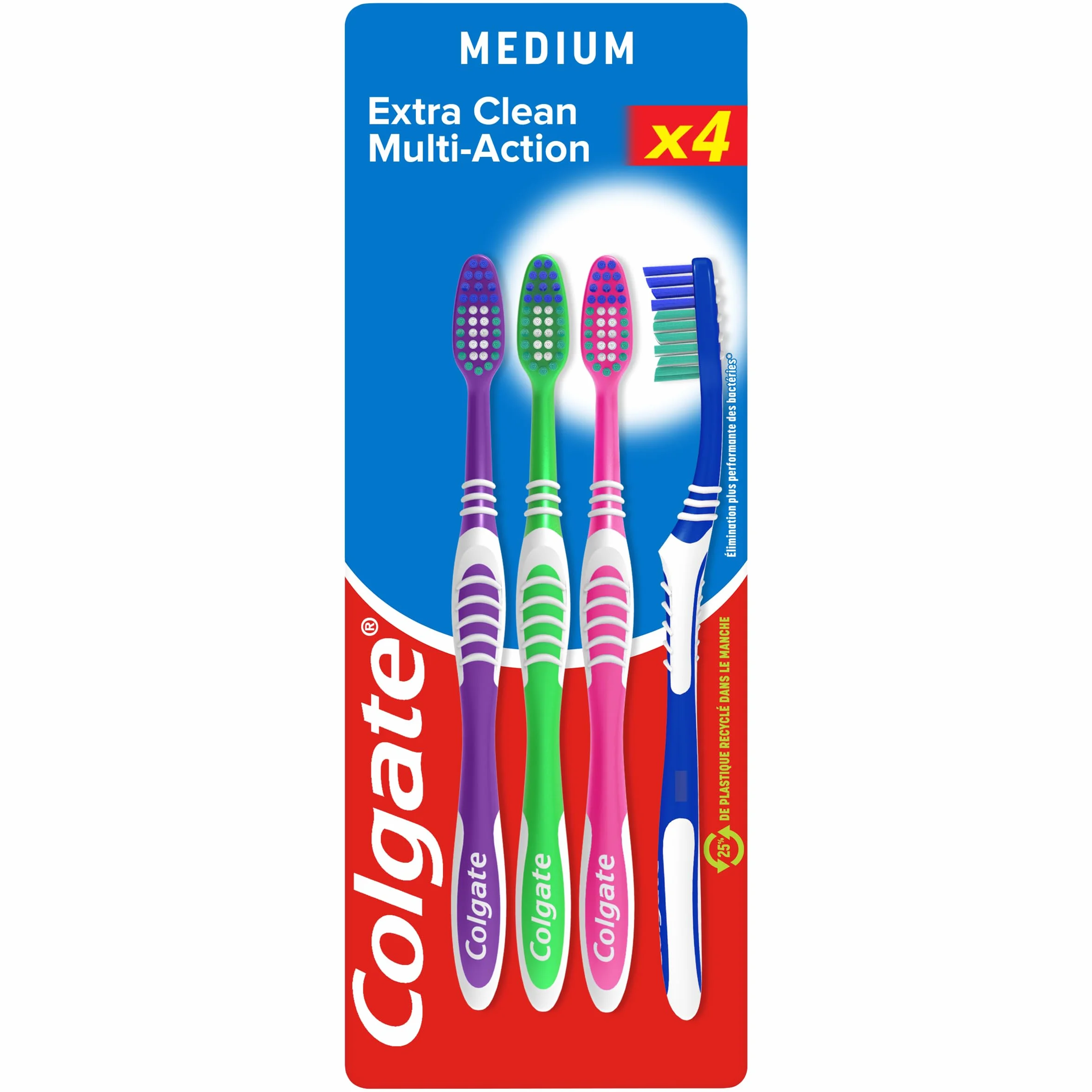 Colgate Colgate multi action medium x4 - opakowanie 4 sztuki