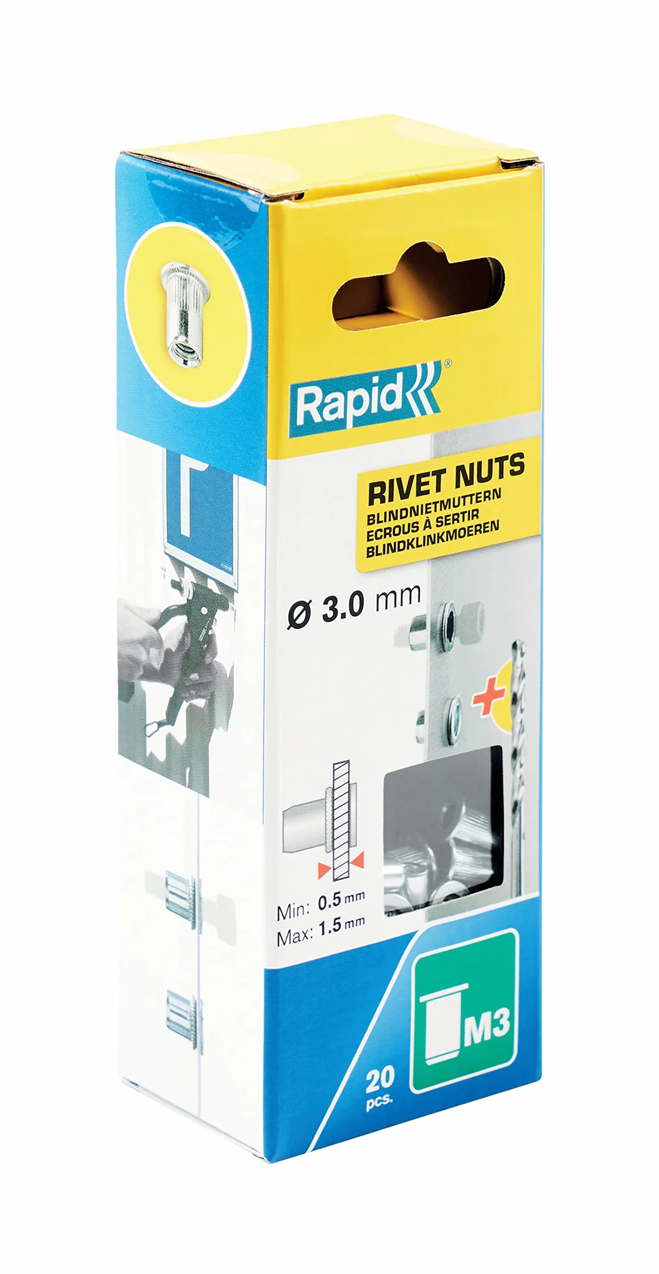 Rapid Nitonakrętki M3, Ø 3 mm