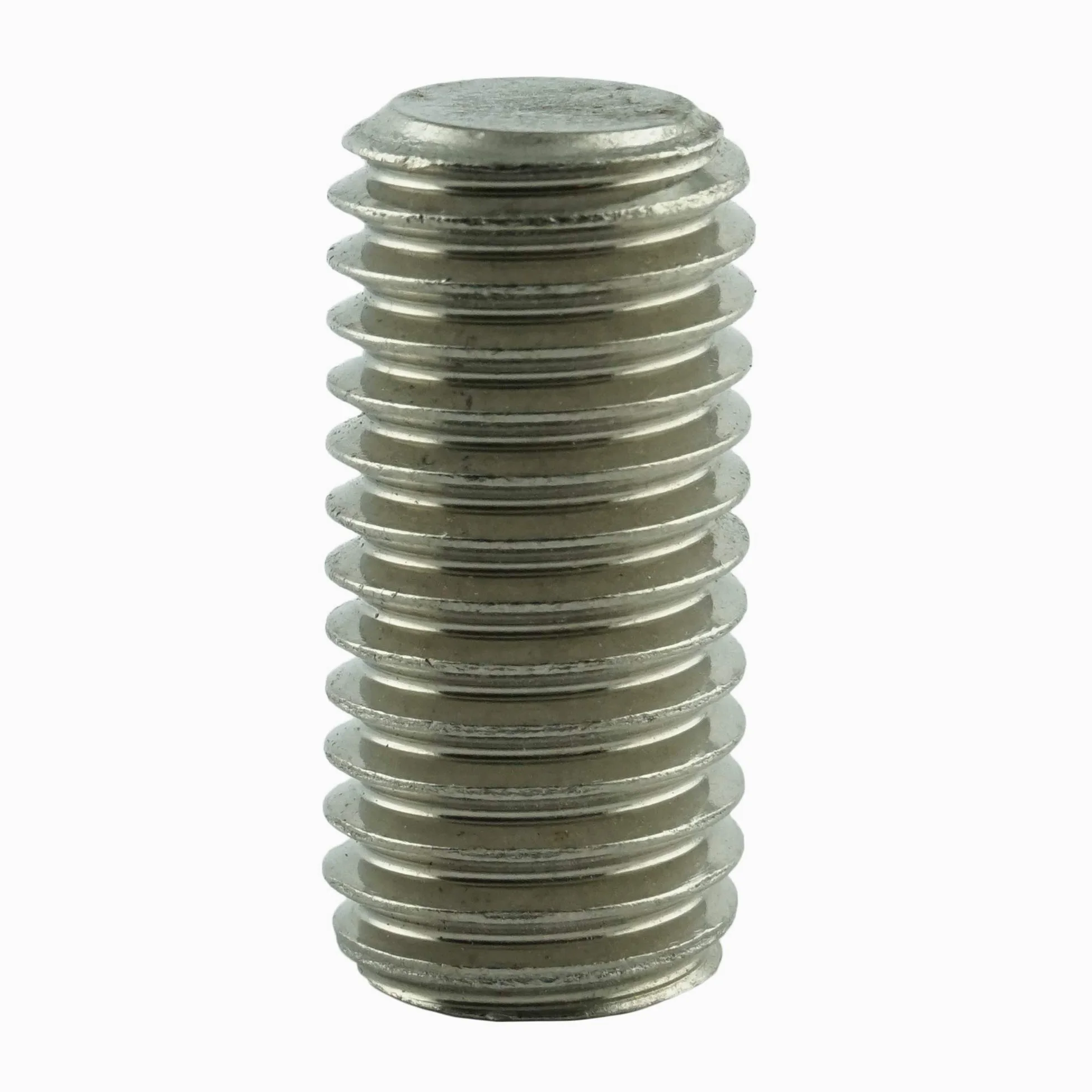 M16 x 55 mm trzpień gwintowany z gniazdem sześciokątnym i gniazdem stożkowym (40 sztuk) - śruby nastawne DIN 913 - ISO 4026 - śruby gwintowane - stal szlachetna A2 V2A - nierdzewna