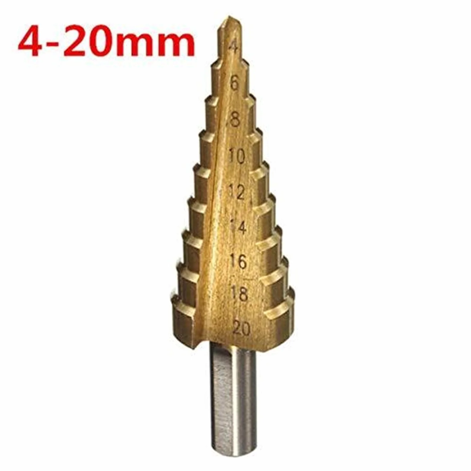 Wiertła do metalu, wiertło stopniowe spiralne, wiertło stopniowe HSS z chwytem trójkątnym Pagoda(20MM)