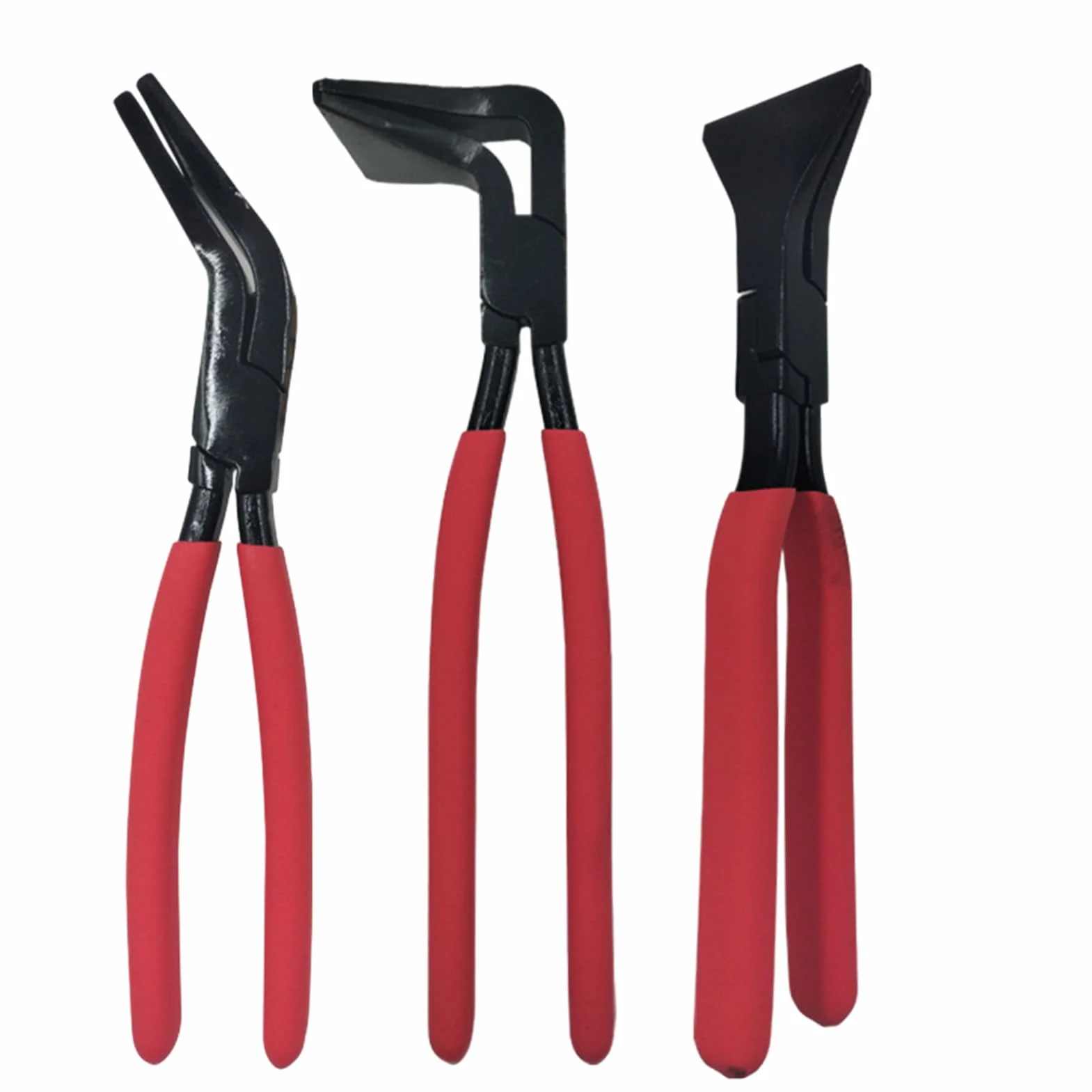 Zestaw Cęgów Blacharskich 3 Sztuki Ręczne Narzędzie do Gięcia i Łączenia | Ergonomiczne Cęgi Do Zaginania Metalu Do Napraw Samochodów Budowy Mebli Prac Hydraulicznych I Pokryć Dachowych