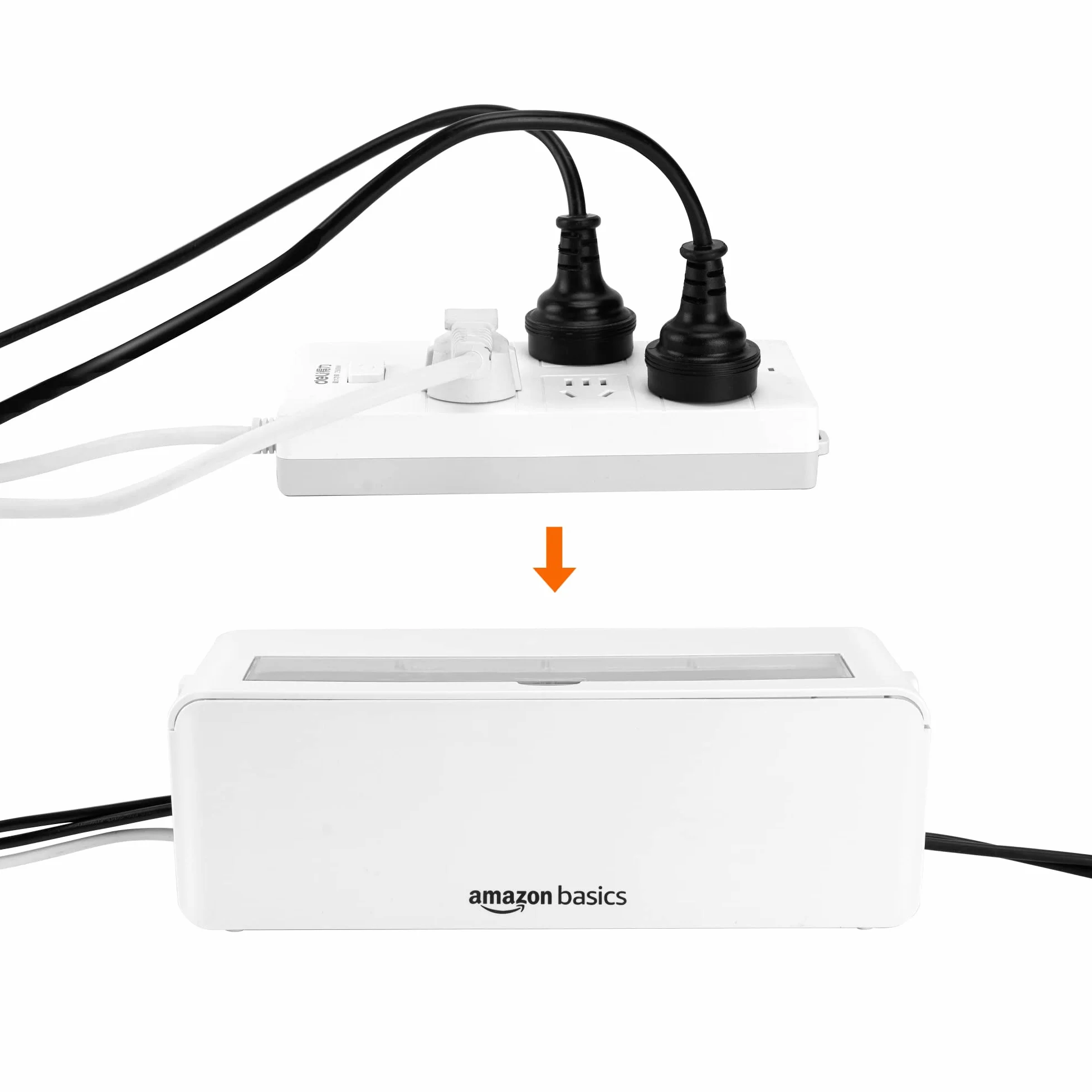 Amazon Basics skrzynka kablowa duża biała do ukrywania kabli