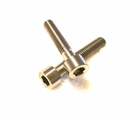 2 sztuki śrub tytanowych M6 x 35 cylindryczne DIN 912 stopień 5 Titanium Screw