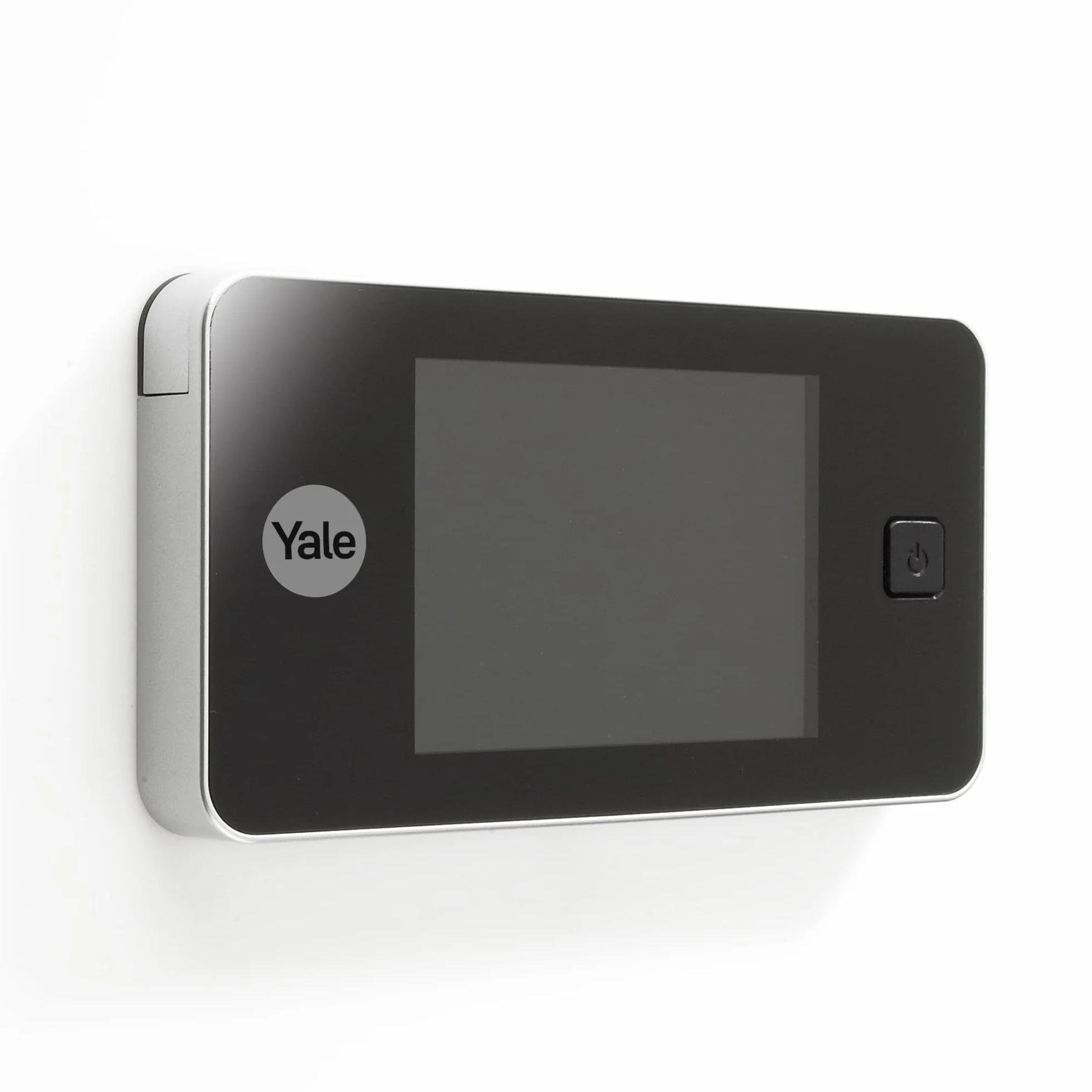 Yale Elektroniczny Wizjer Drzwiowy 3.2 Calowy Ekran LCD Kąt Widzenia 105⁰ srebrno-czarny