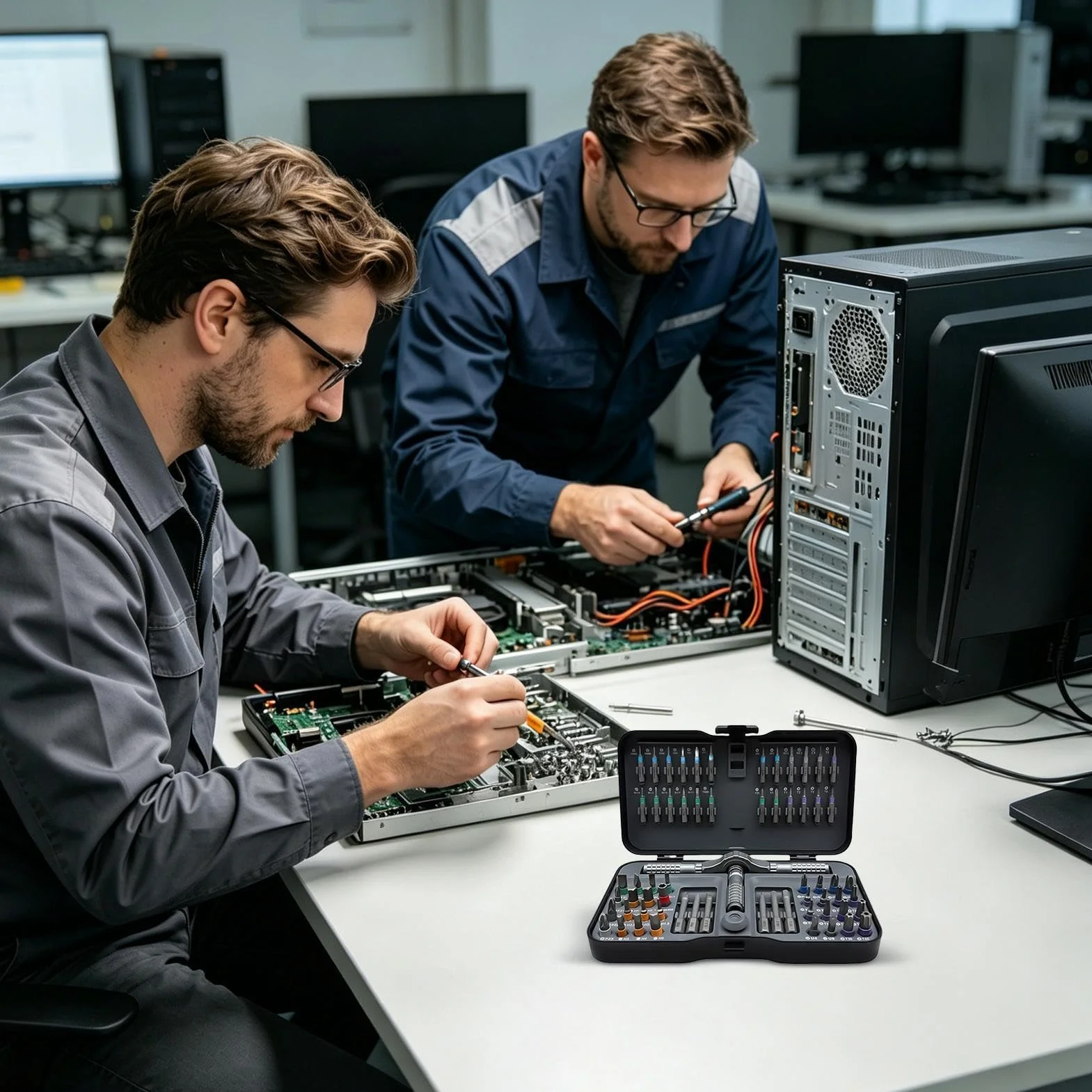 Magnetyczny zestaw wkrętaków z grzechotką, ergonomiczne, precyzyjne bity, z etui, z grzechotką, do telefonu komórkowego, okularów, rowerów, urządzeń gospodarstwa domowego, precyzyjna naprawa