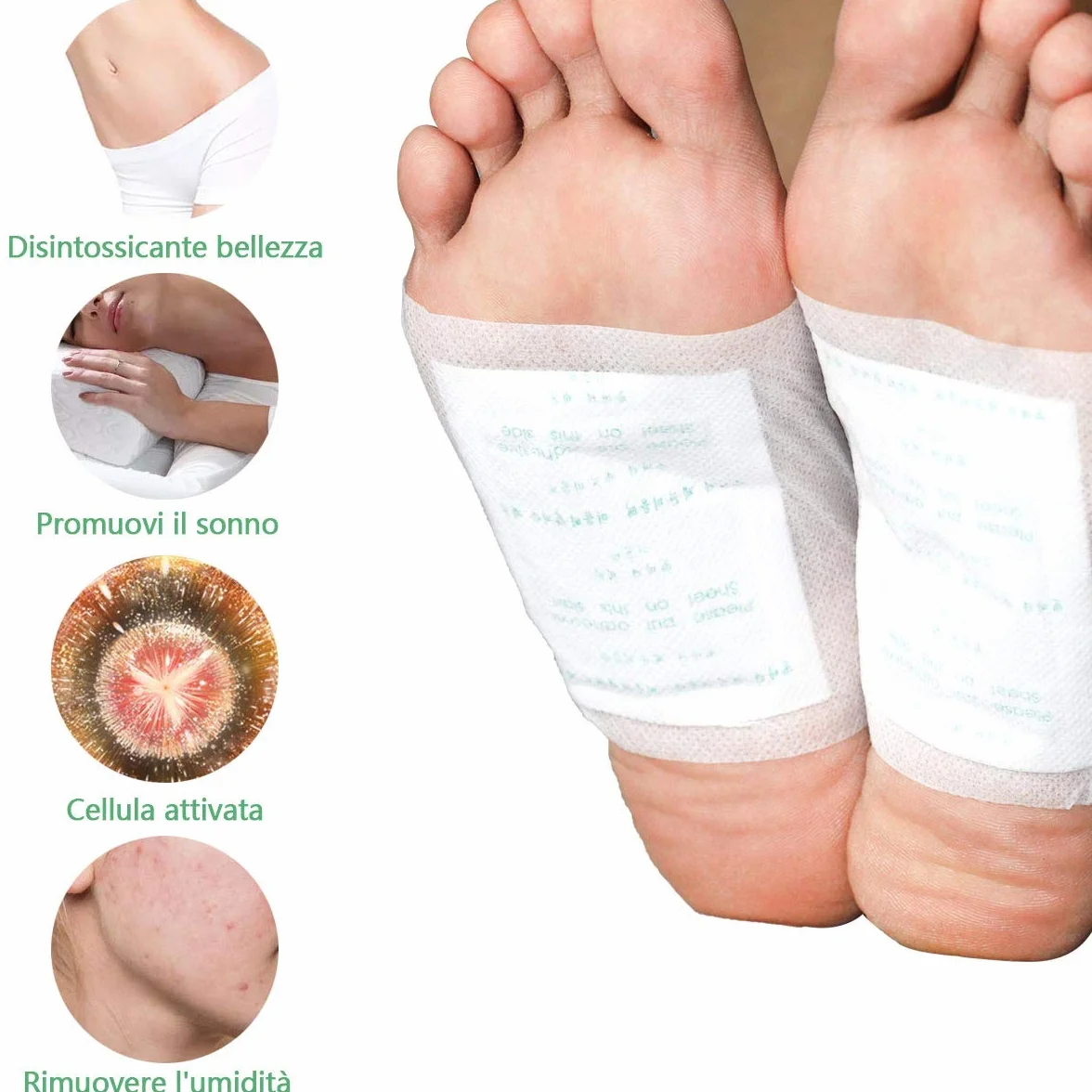 Detox Foot Patch 100 sztuk Łatek do Detoksykacji Stóp