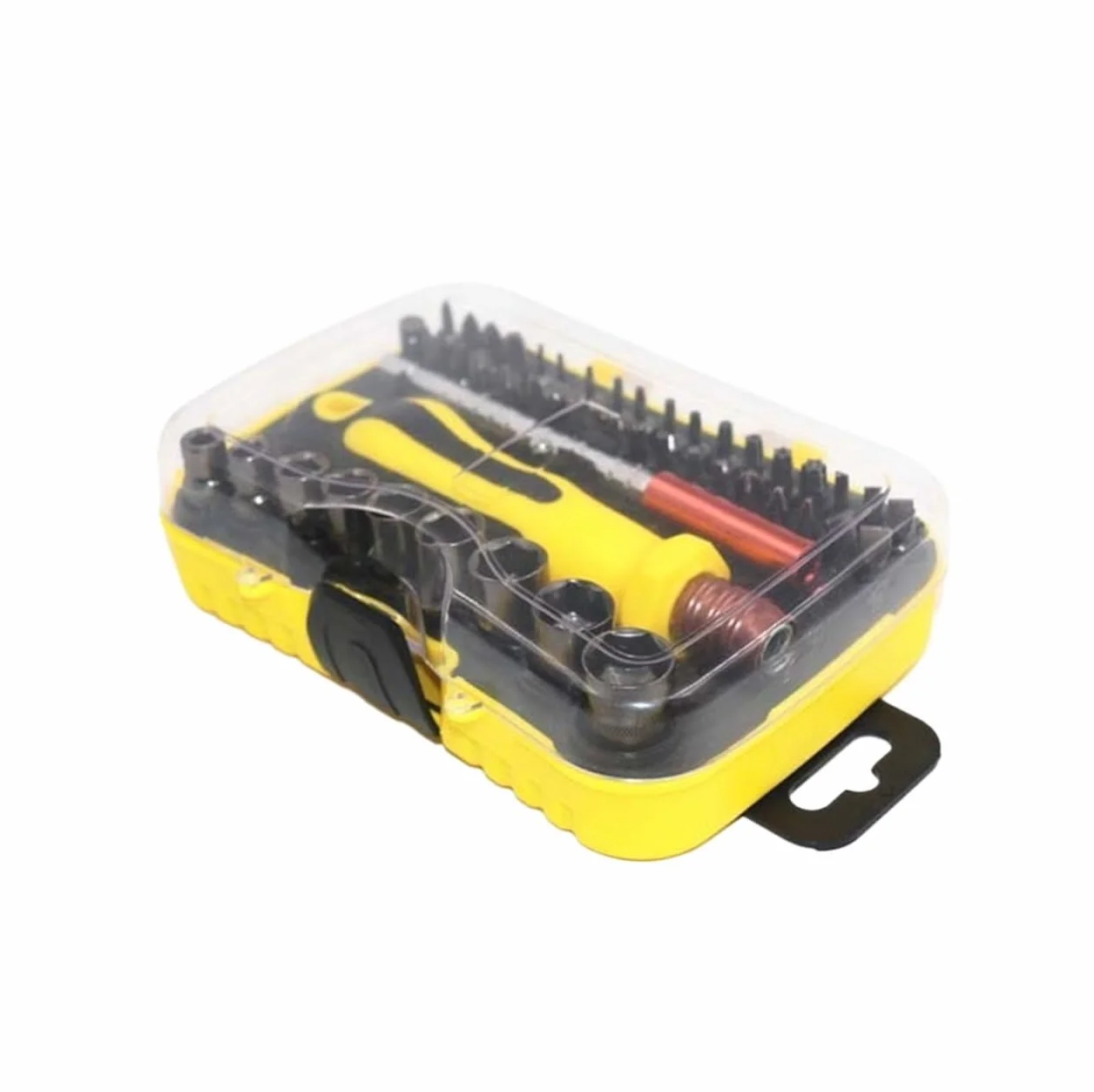 Klucze Nasadowe Zestaw 48 Śrubokrętów, Zestaw Narzędzi Ręcznych Dla Mechaników Ze Schowkiem Dla Właścicieli Domów Do Naprawy(Yellow)