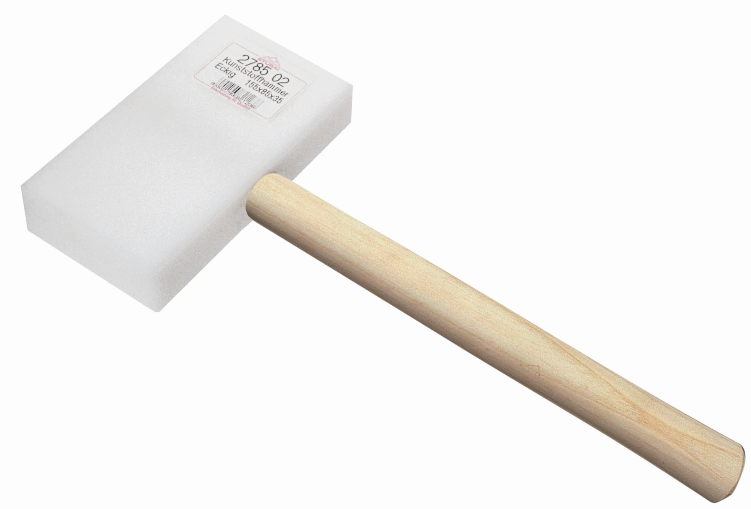 Stubai 278553 młotek do spenglera, prostokątny, trzonek hikorowy 145 x 75 x 35, 145 x 75 x 35 mm