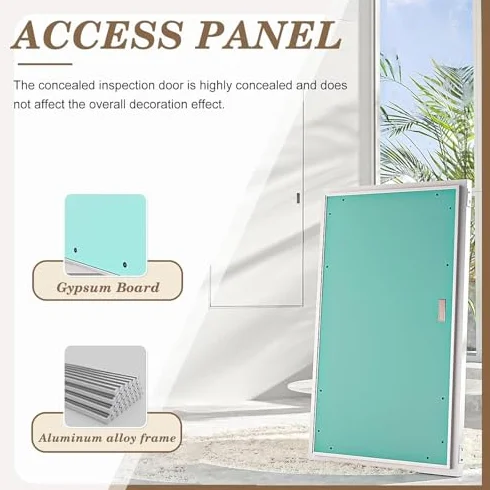 Malowany panel dostępu do płyt kartonowo-gipsowych - ukryty właz inspekcyjny, panel dostępu do ściany i sufitu, 450 x 650 mm, łatwy w instalacji