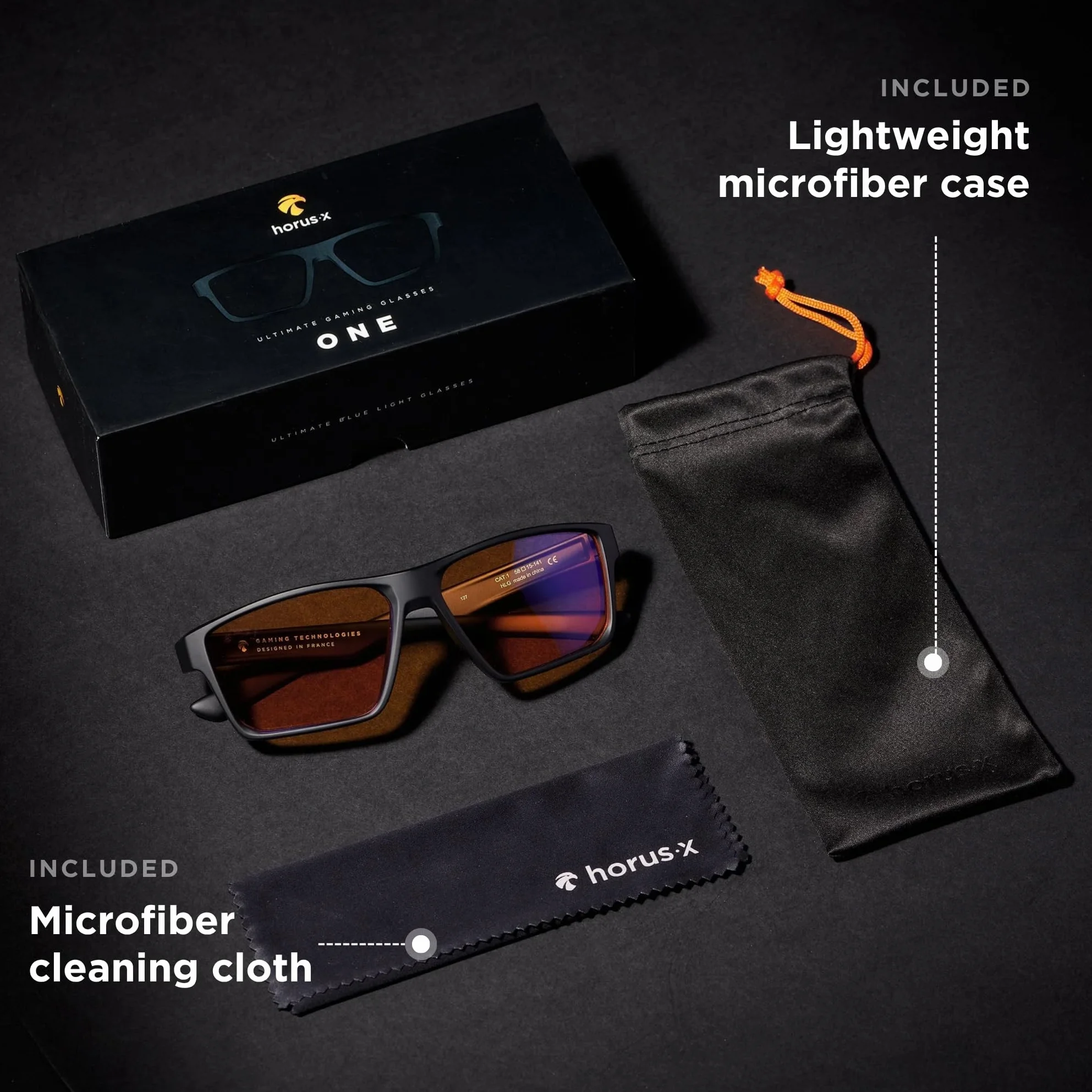 Horus X Okulary Przeciw Niebieskiemu Światłu Antyrefleksyjne Gaming V3