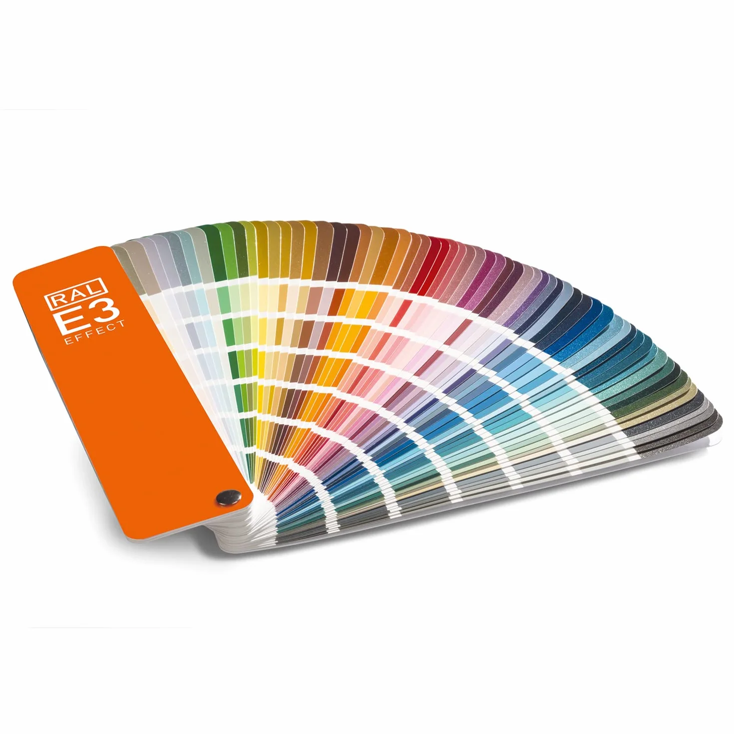 RAL E3 Colour Chart, 70 kolorów metalicznych w błyszczącym wykończeniu, 420 kolorów standardowych w półmacie
