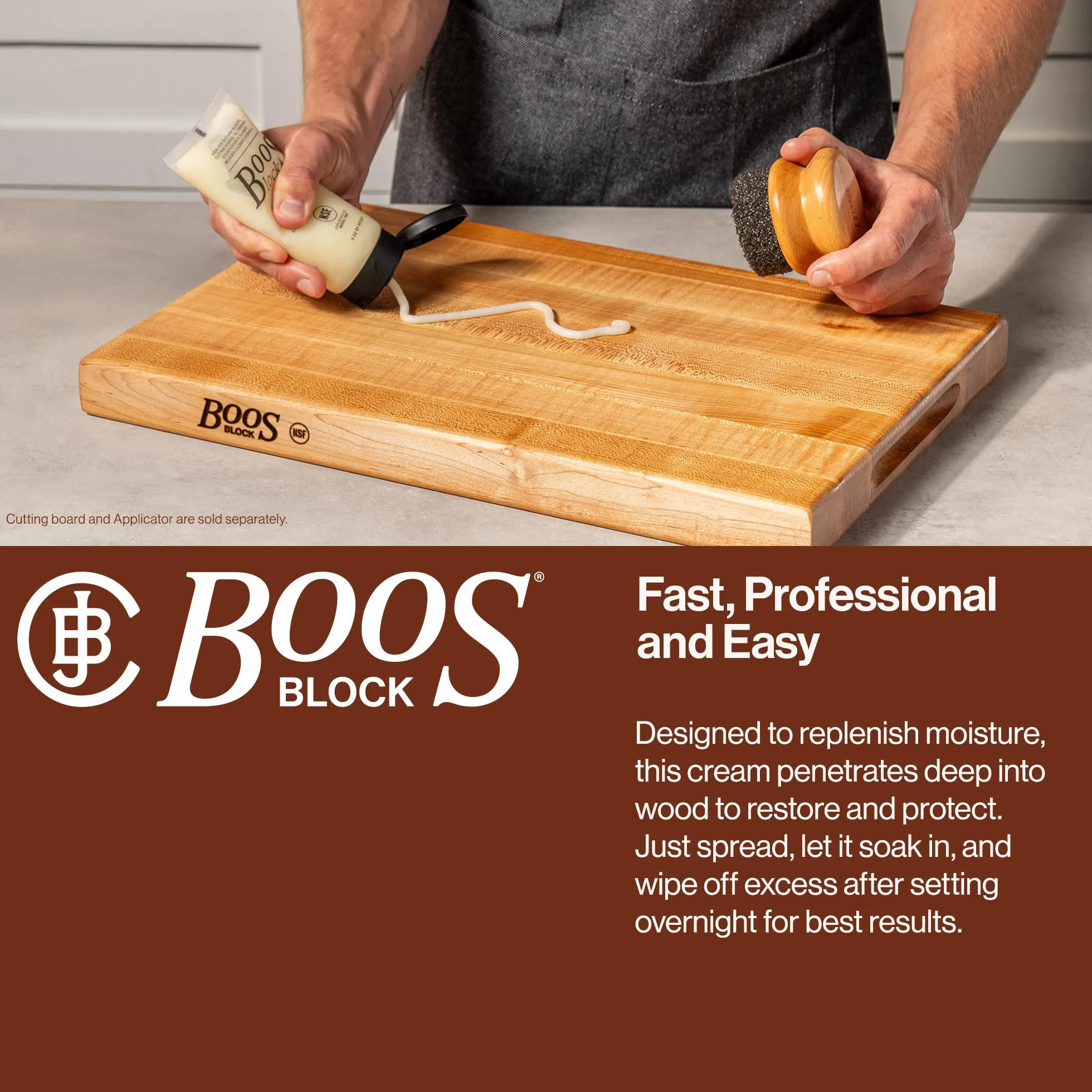 John Boos Butcher Block Board kremowy, 213 ml, kremowy