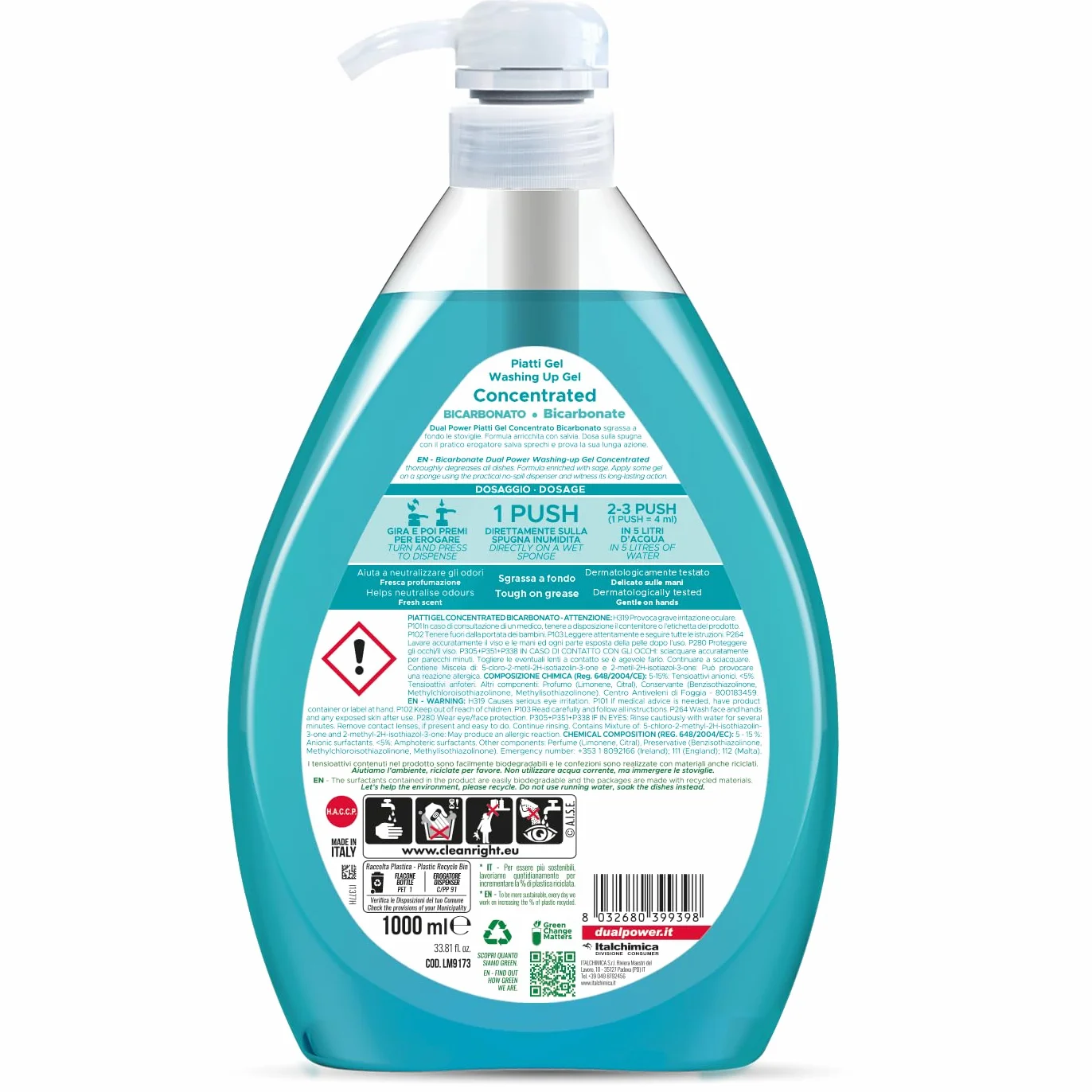 DUALPOWER Talerze żelowe, 1 l, sałwia i węgiel drzewny