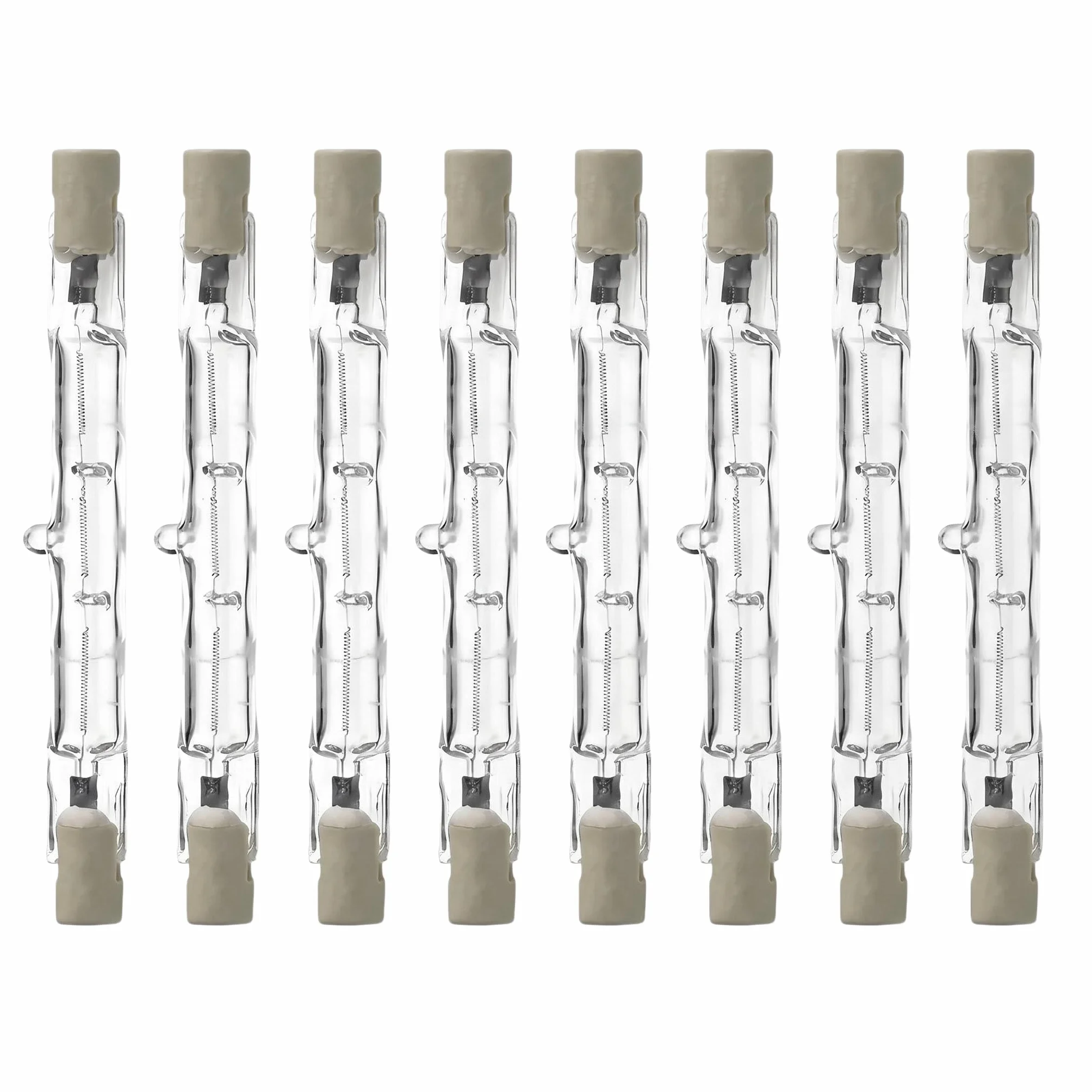 R7s lampa halogenowa 189 mm ściemnialna 1500 W typ J Lampa halogenowa 8 szt | Ciepła biel 2800K, 220-240V, specjalna podwójna żarówka do projektora budowlanego, piekarnika, sceny i studia, wysoki CRI