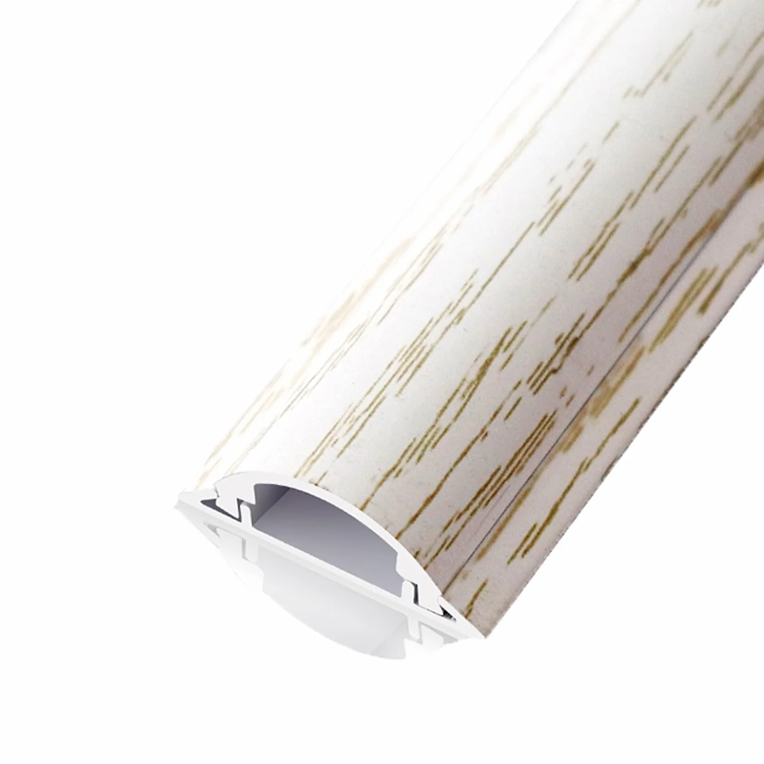 1m 2-pakowy Kanał Tłumiący Kable Ze Stopu Aluminium | Wielokolorowe, wiele rozmiarów, półokrągłe samoprzylepne ze stopu aluminium(Giallo,4#)