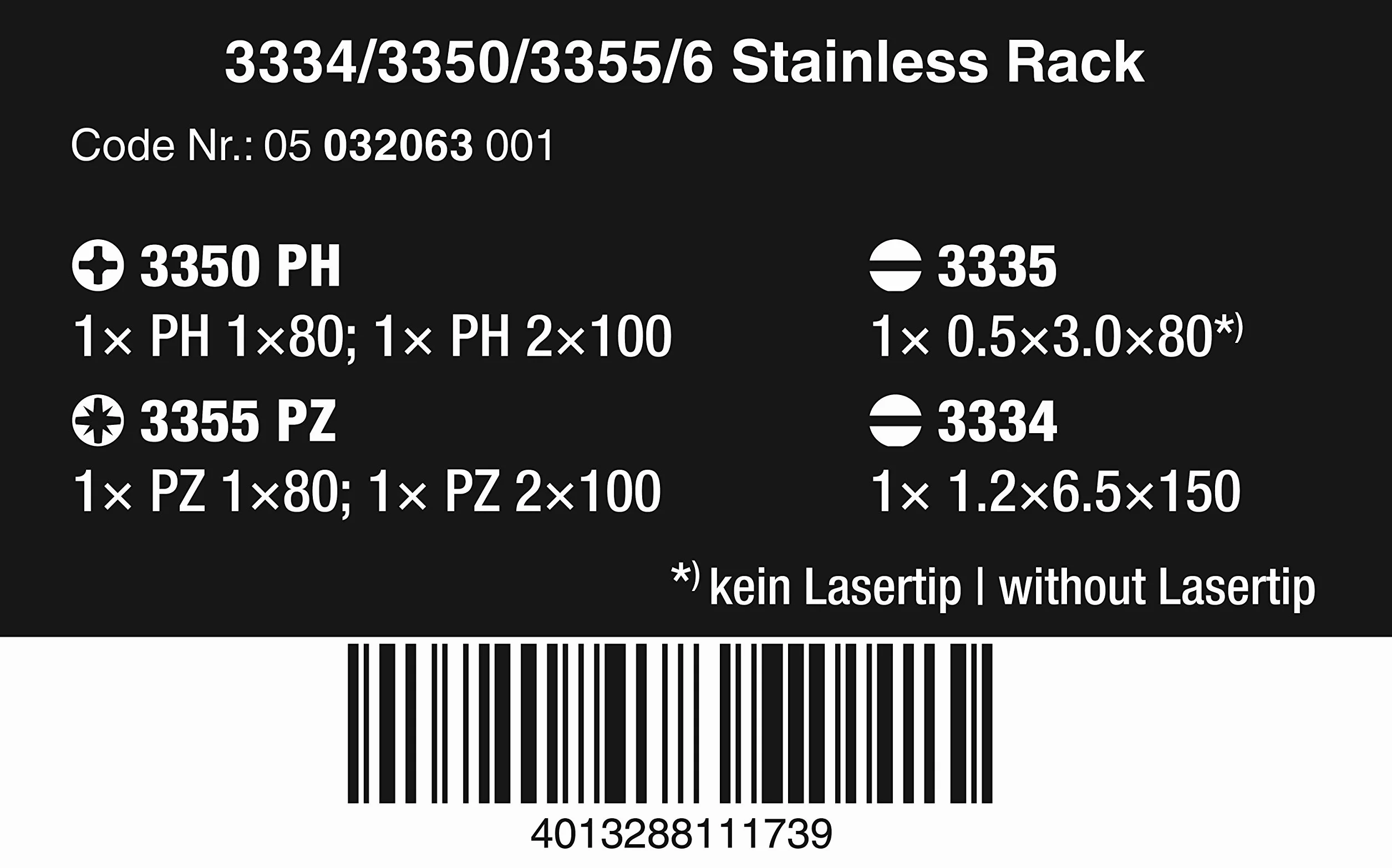 Wera Zestaw Kluczy 3334/3350/3355/6
