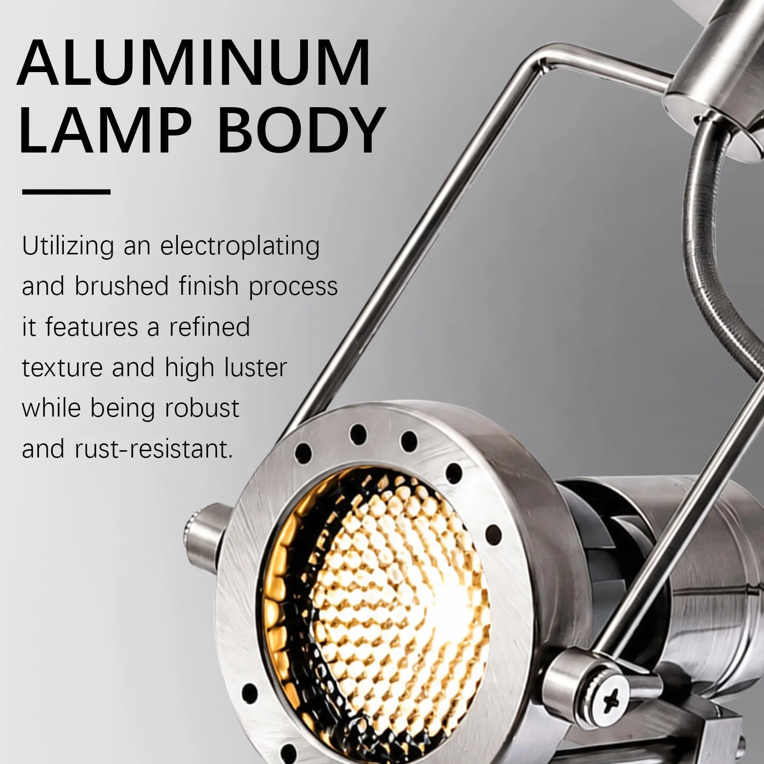 Jadssox Regulowany reflektor sufitowy LED Lampa punktowa, wykończenie szczotkowanego niklu, Reflektory kierunkowe 7 W 3000 K Oświetlenie akcentujące do dekoracji ściennych, salonu, sypialni