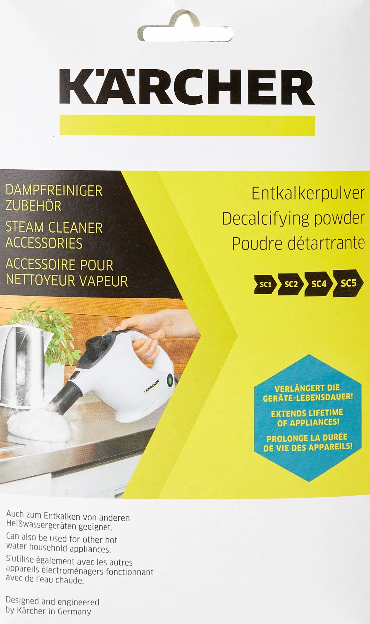 Kärcher Odkamieniacz w proszku do parownic, czajników i ekspresów do kawy ( 6 x 17g) 6.295-987.0