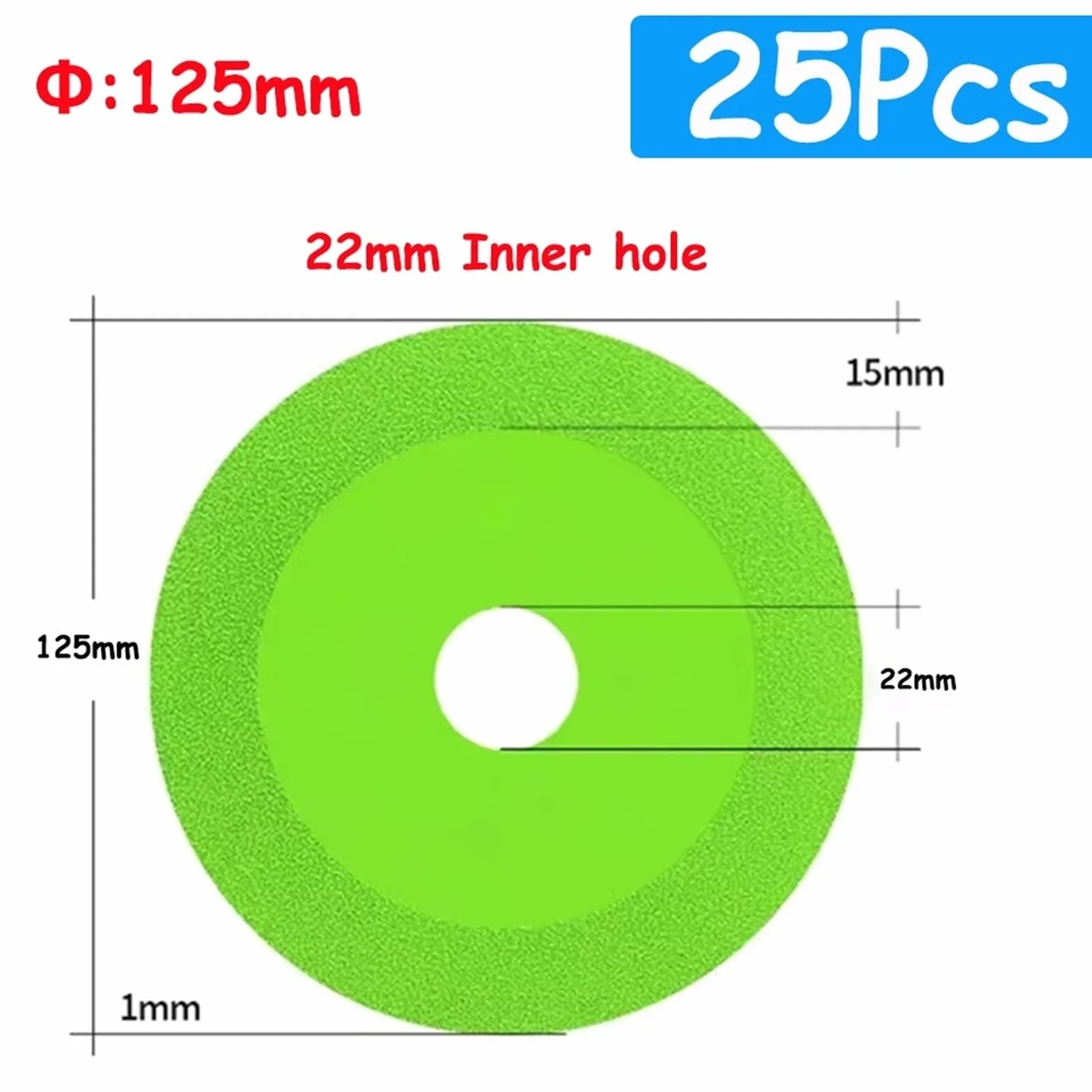 100/115/125mm szklana tarcza do cięcia 1-25 szt. Diamentowe butelki na wino brzeszczot Jade kryształowy szlifowanie fazowanie ostrze tnące cięcie szkła