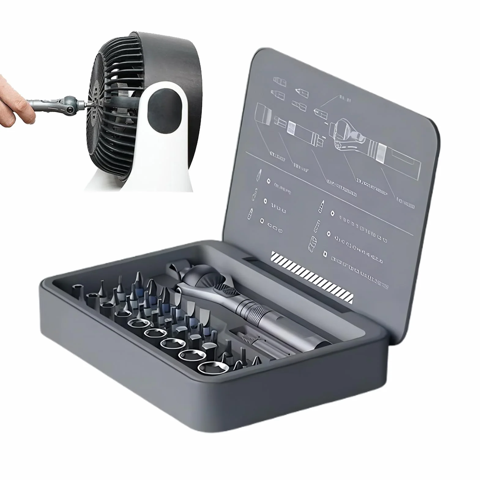 Zestaw wkrętaków z grzechotką, precyzyjny zestaw wkrętaków z magnesem, wielofunkcyjne narzędzie ręczne z ergonomicznym uchwytem, sprzęt naprawczy do budowy mechanicznej elec