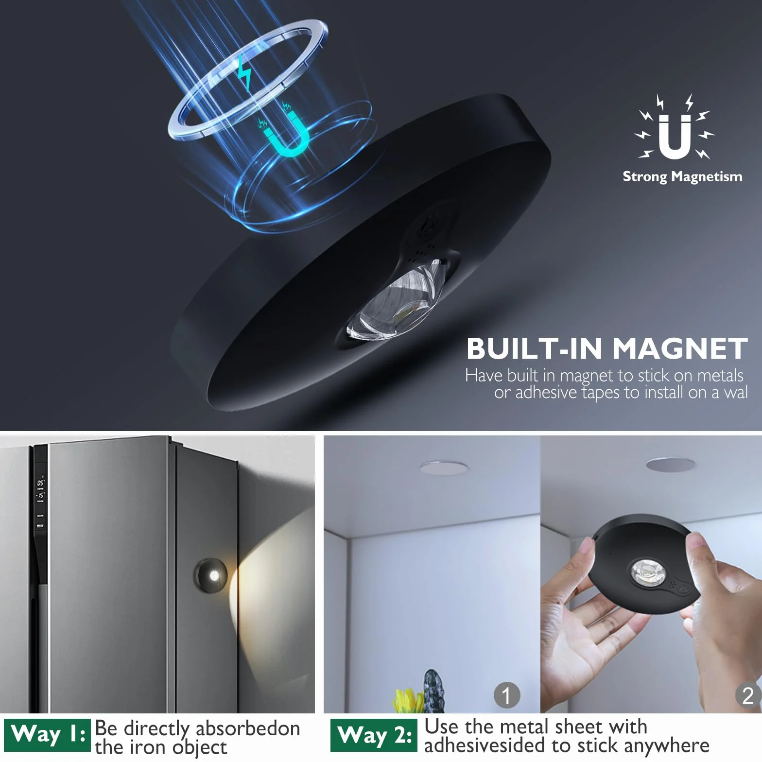 Akumulatorowe lampki RGB z pilotem zdalnego sterowania, 2000 mAh o dużej pojemności, zasilanie bateryjne RGB, możliwość przyciemniania i mocowanie magnetyczne, bezprzewodowe oświetlenie do szafy na